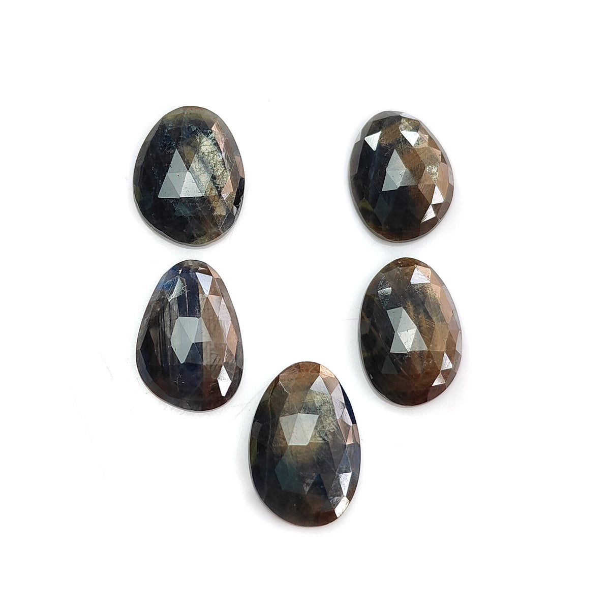 sheen sapphire rose cut fancy gemstone