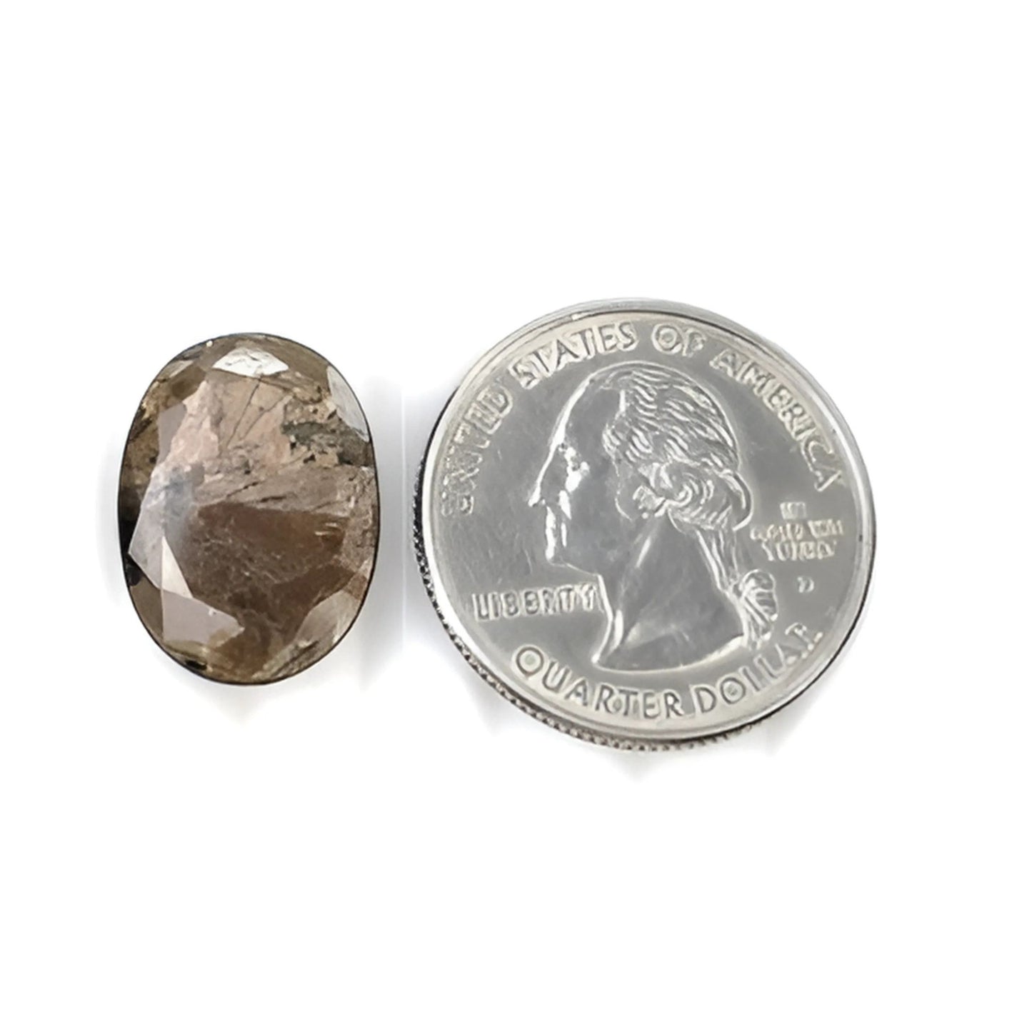 11.15cts Golden Chocolate Sapphire Gemstone Faceted Cut Natural Untreated Oval Shape