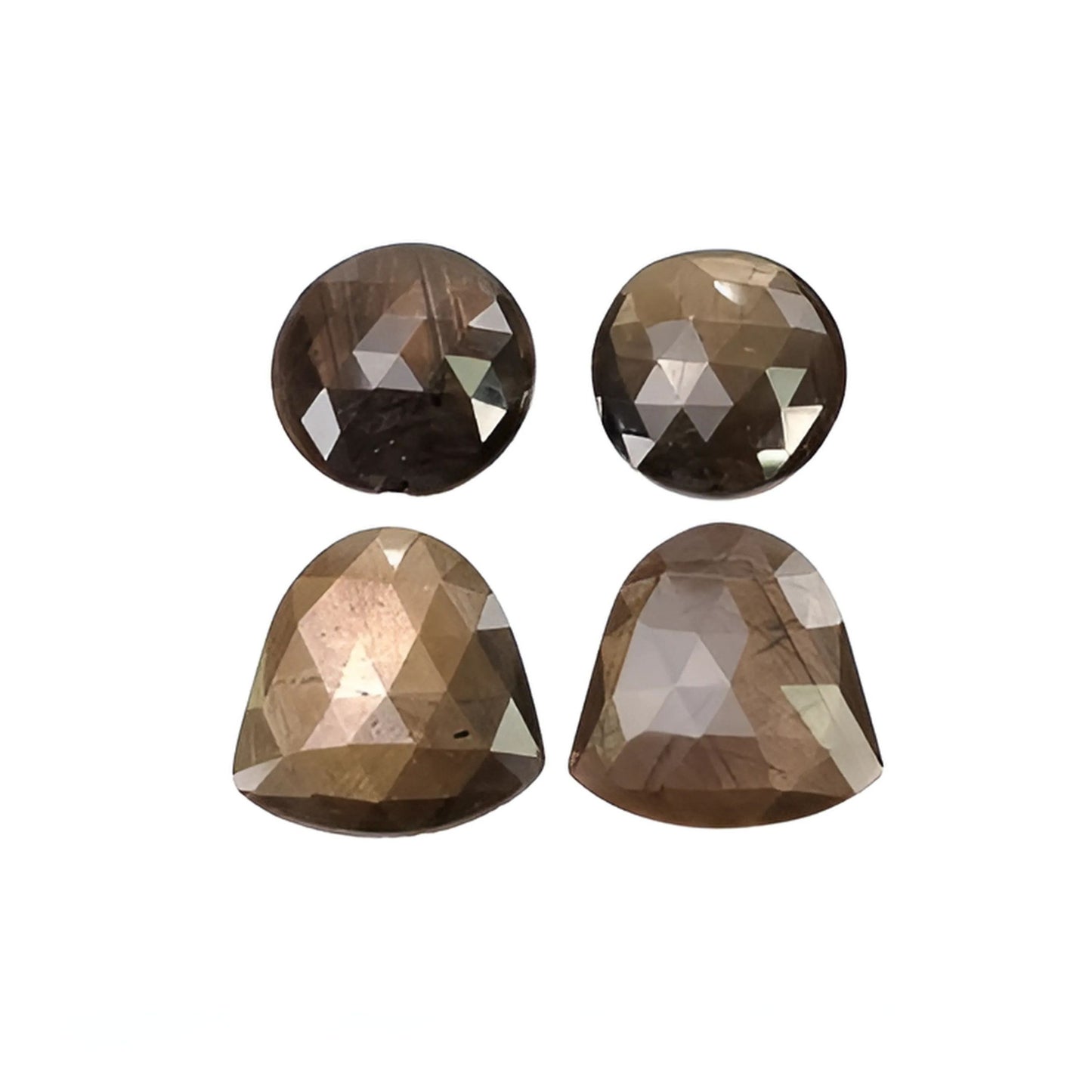 chocolate sapphire round rose cut