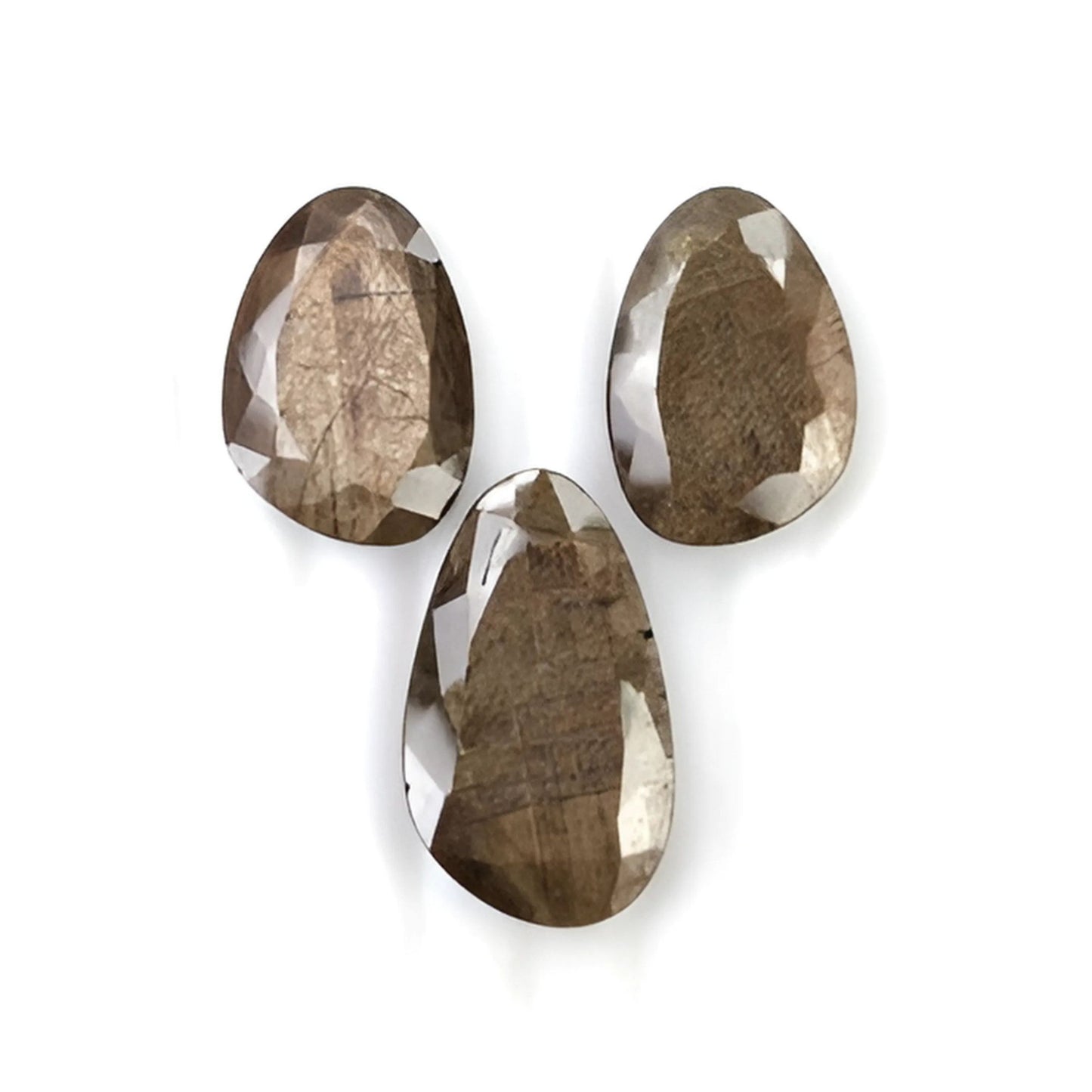 chocolate sapphire Fancy faceted cut