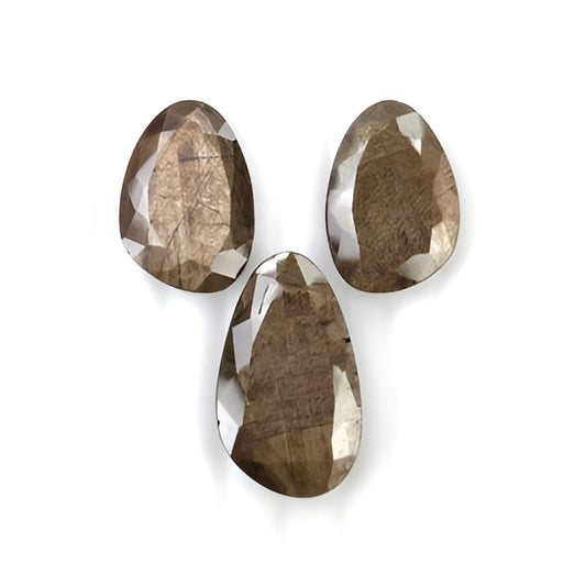 chocolate sapphire Fancy faceted cut