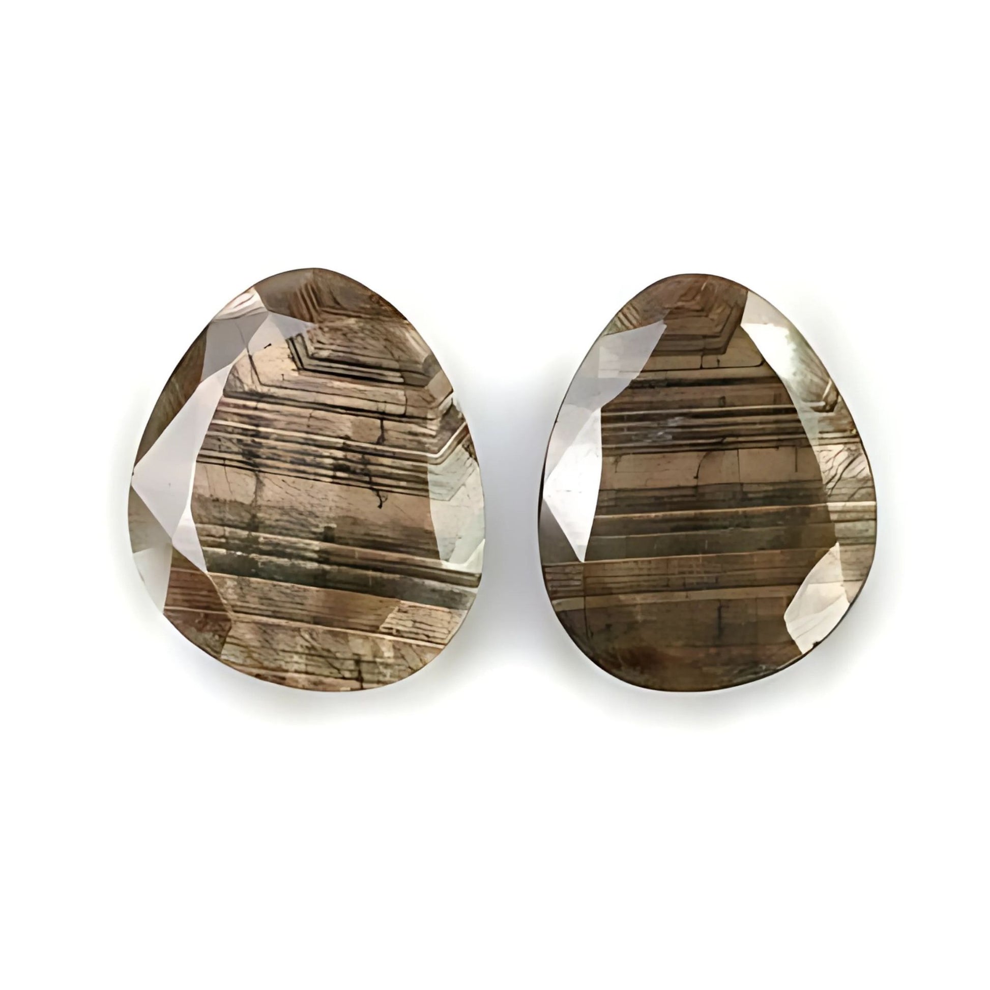 chocolate sapphire Fancy faceted cut