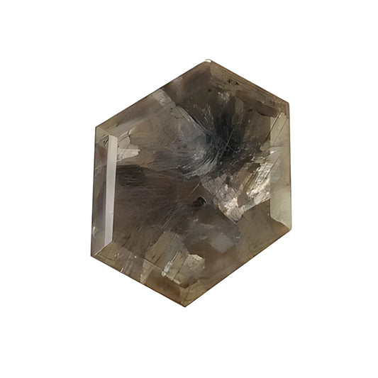 chocolate sapphire fancy faceted cut