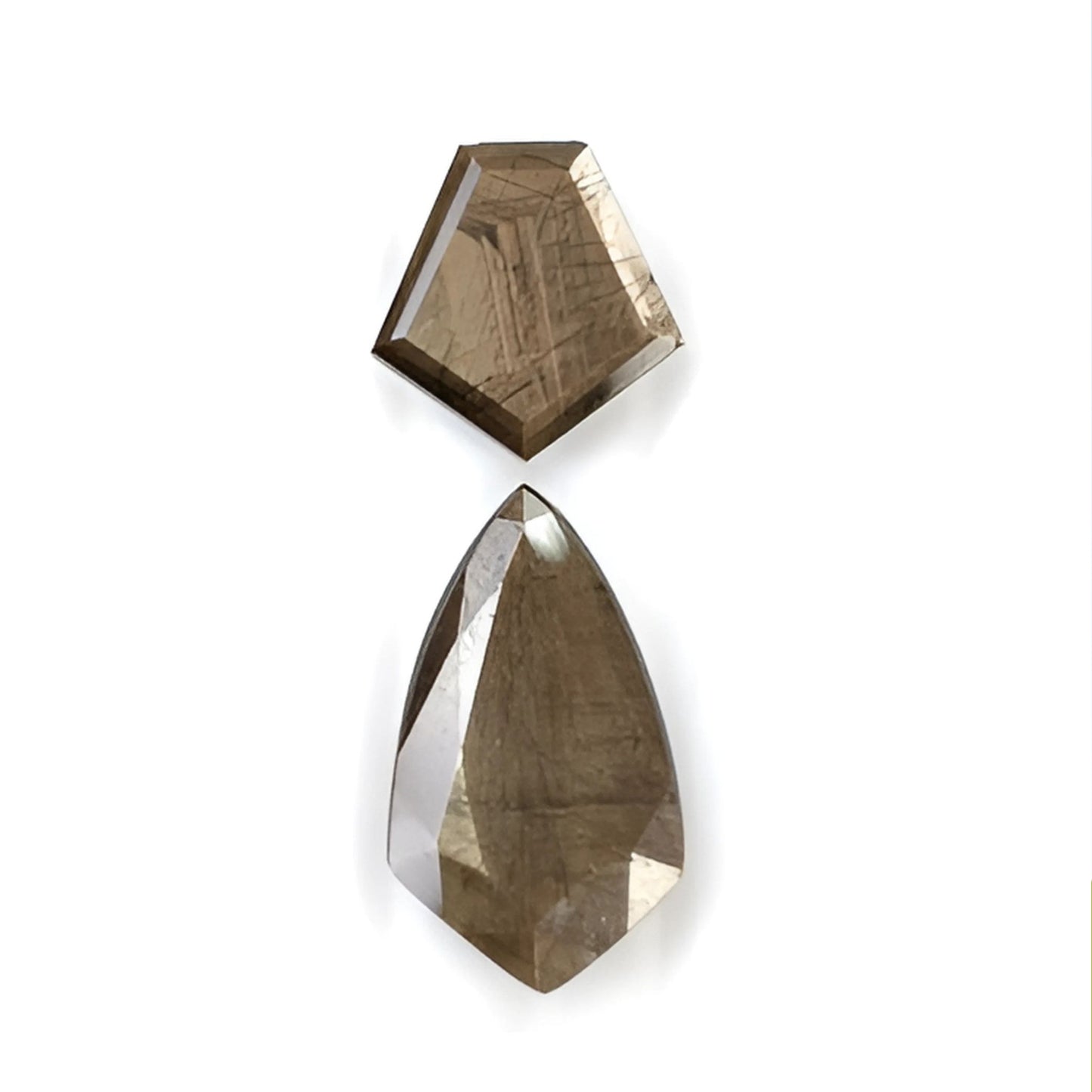 chocolate sapphire Fancy faceted cut