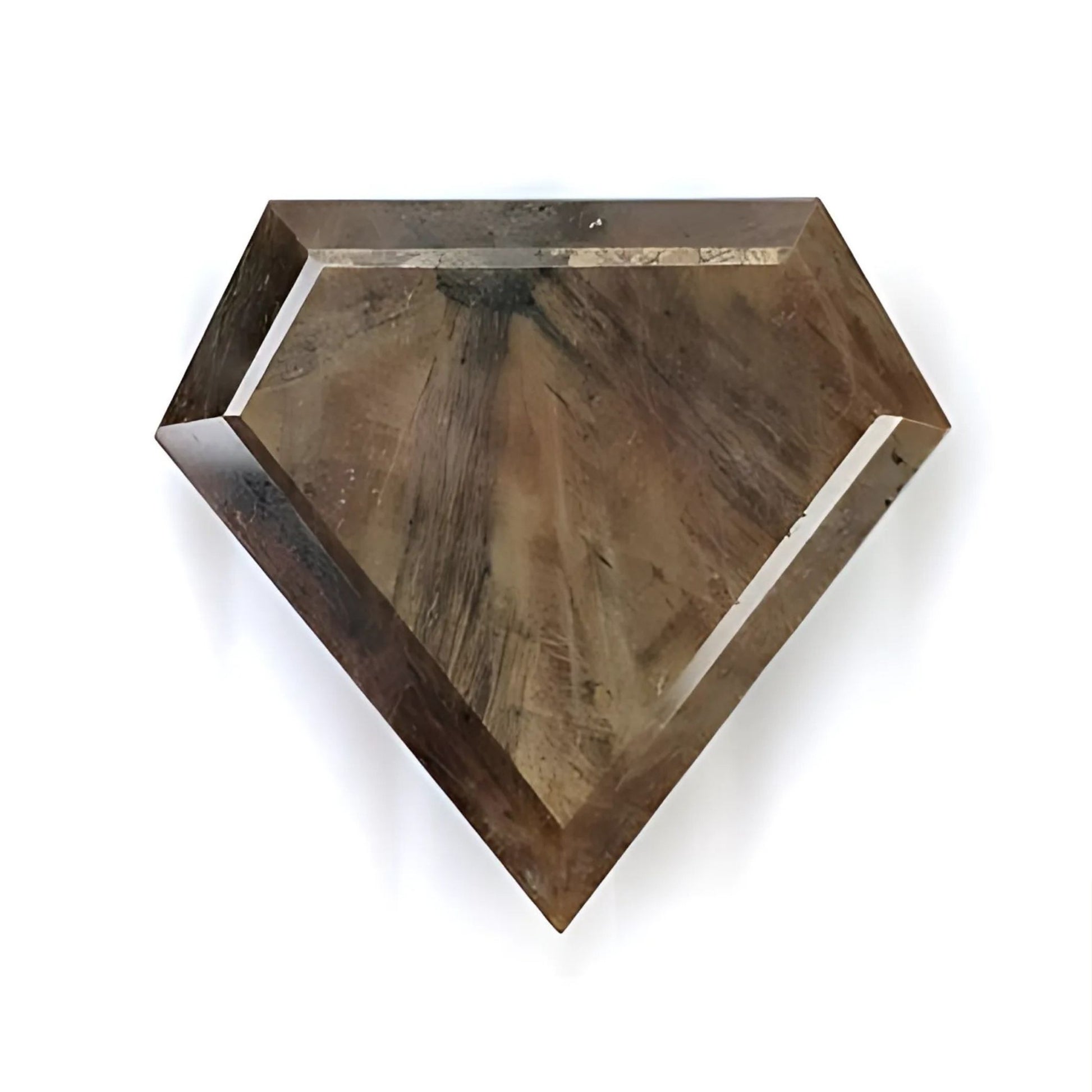 chocolate sapphire fancy faceted cut