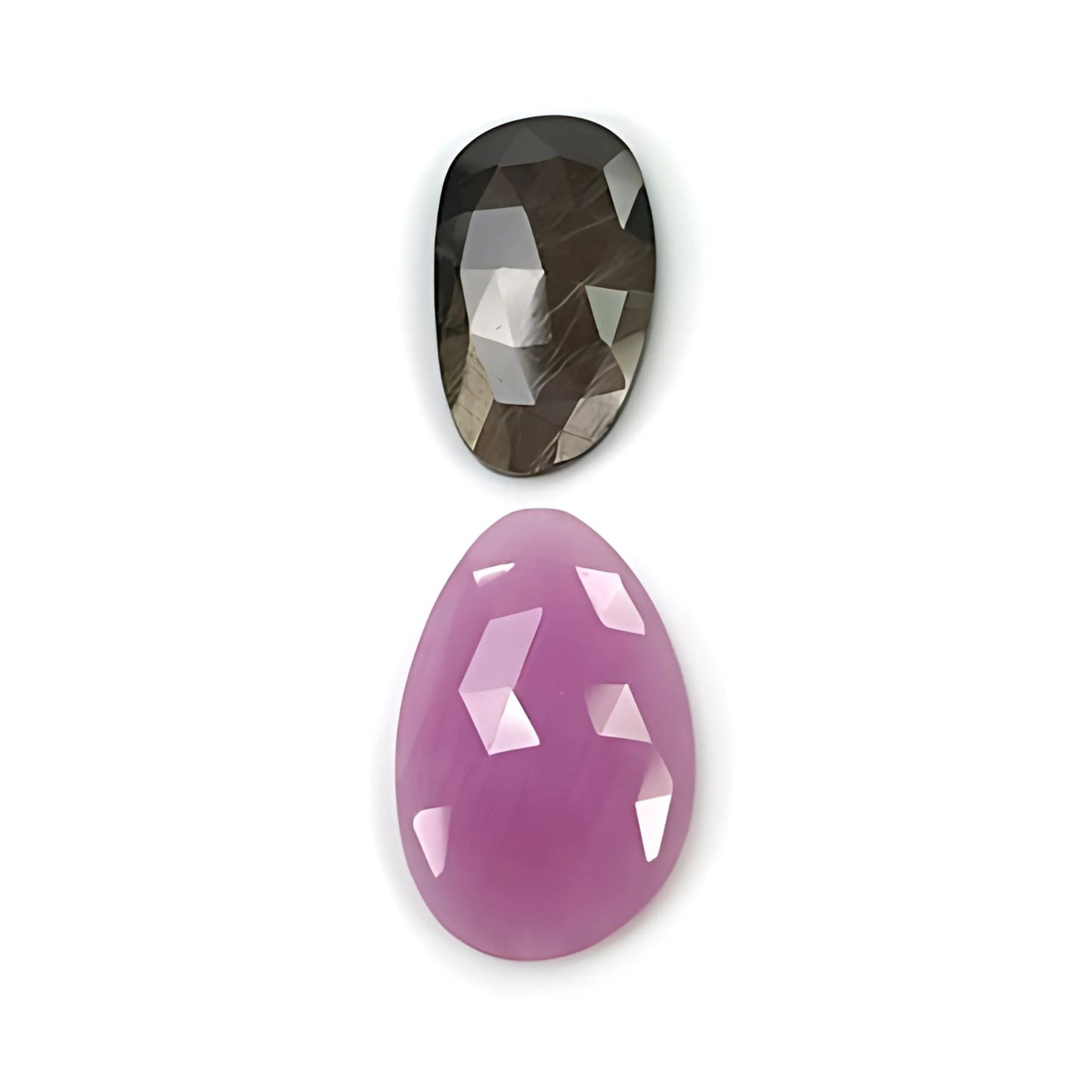 chocolate sapphire fancy rose cut