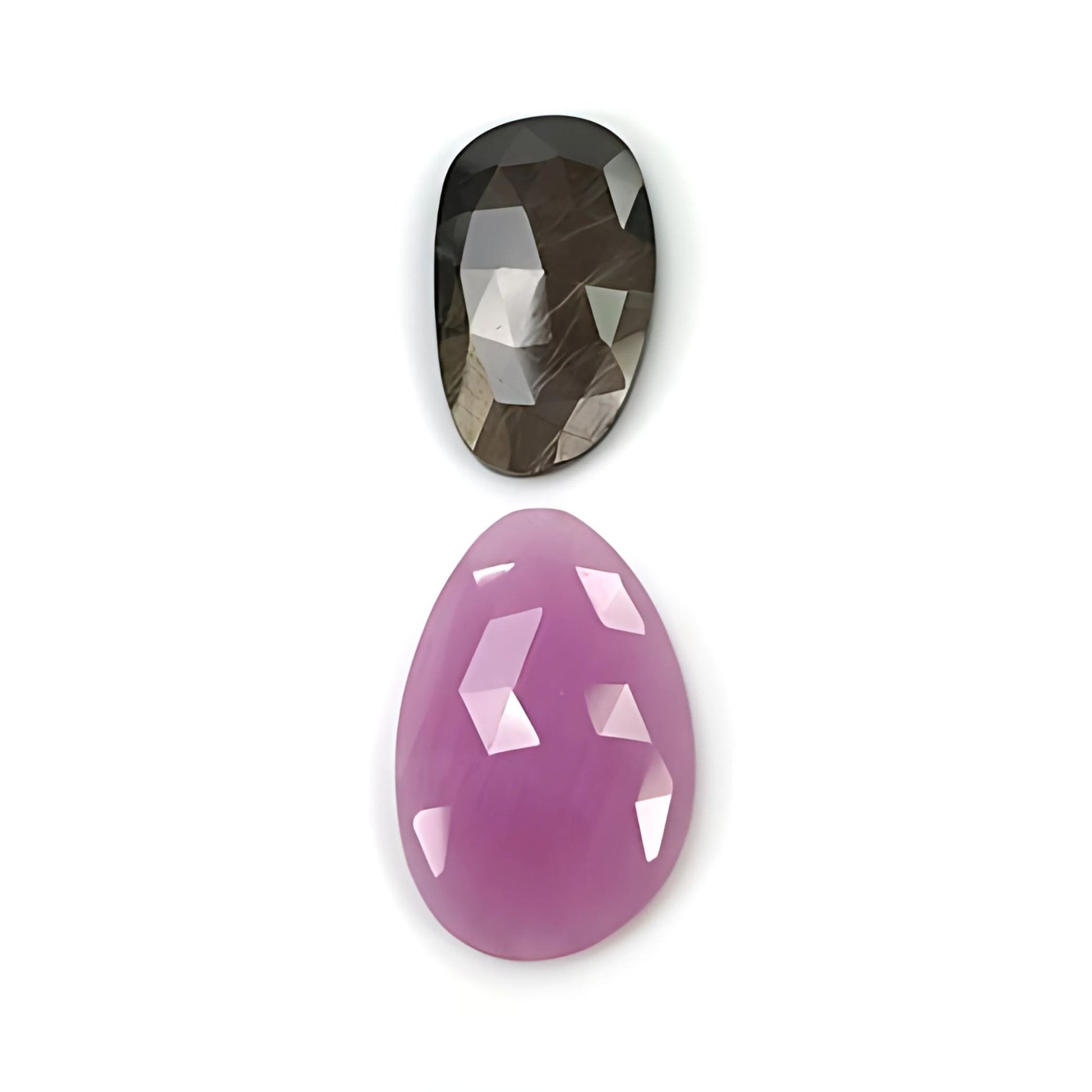 chocolate sapphire fancy rose cut