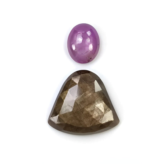 chocolate sapphire fancy rose cut