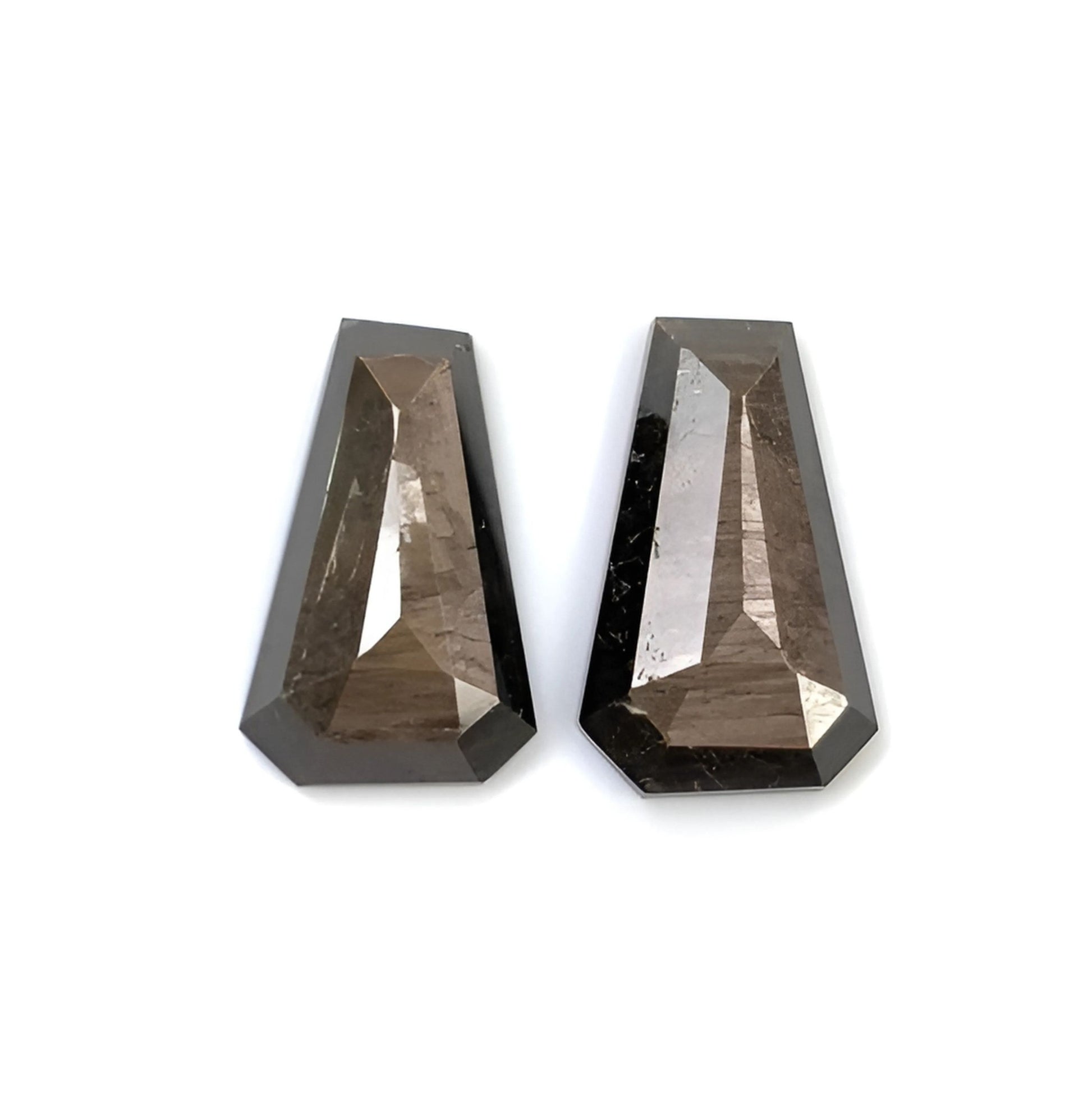 chocolate sapphire fancy step cut