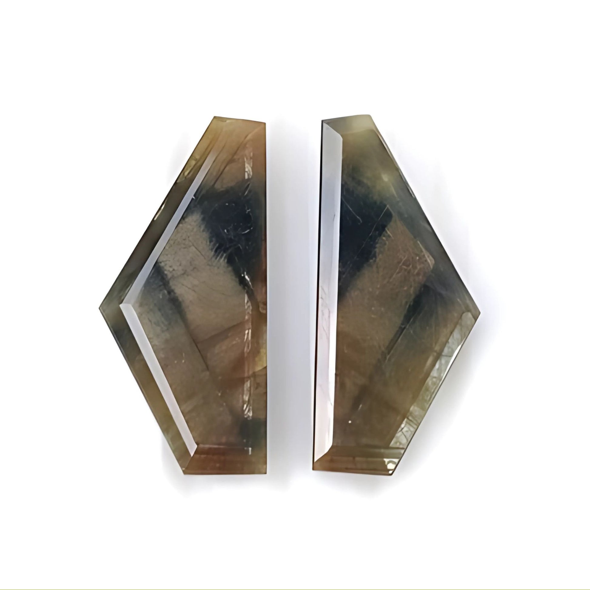 chocolate sapphire fancy faceted cut