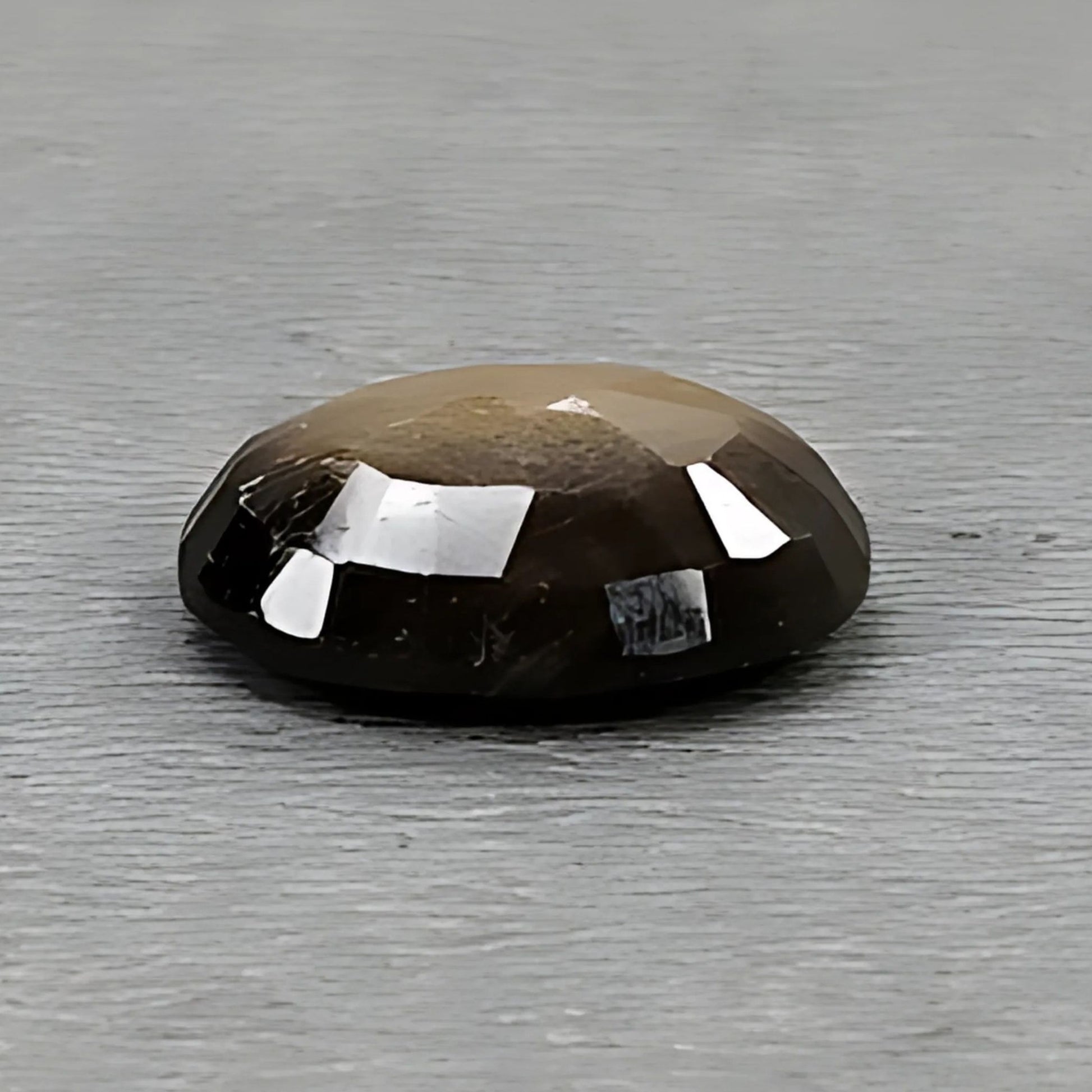 チョコレートサファイアオーバルファセットカット