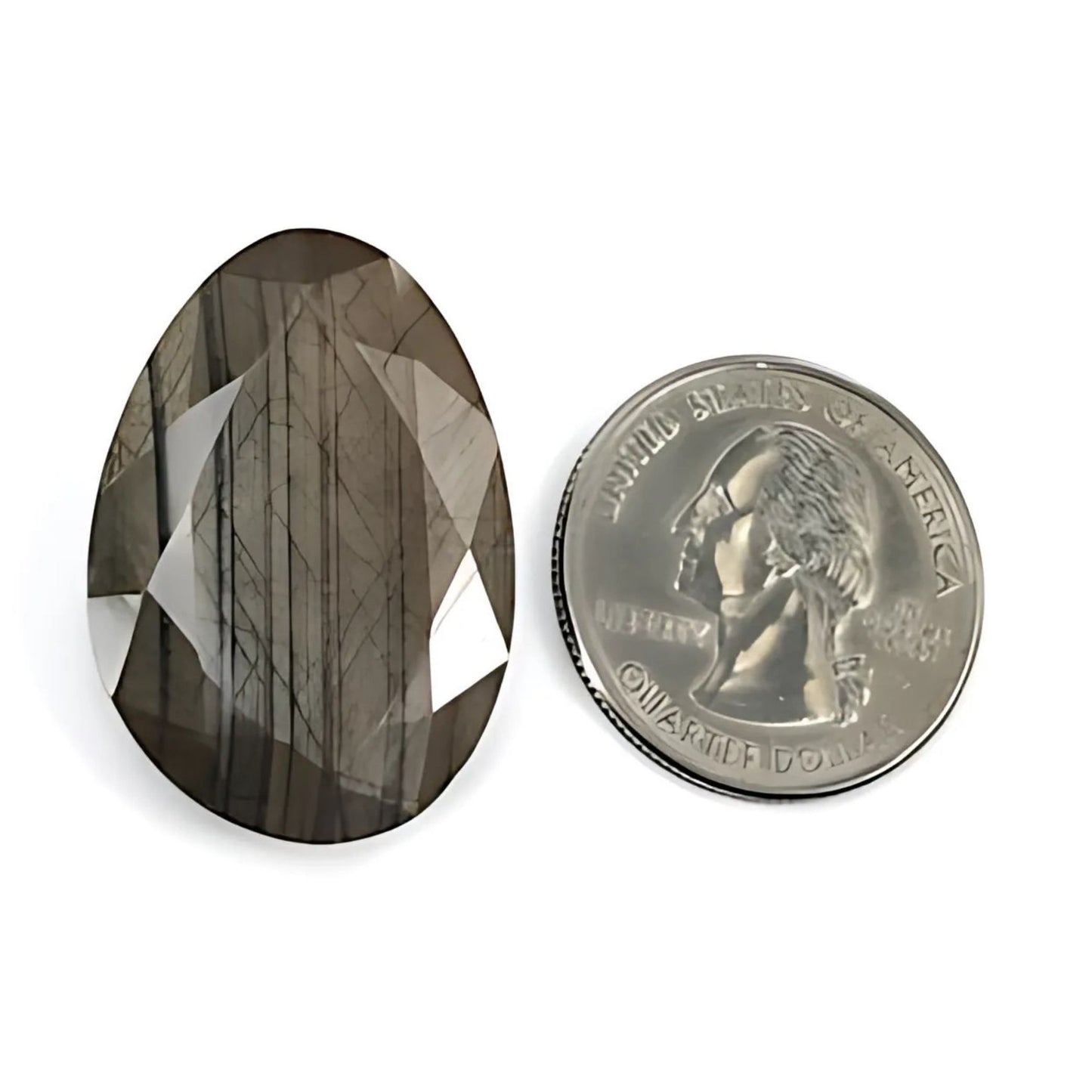 47.10cts Chocolate Sapphire Faceted Cut Gemstone Natural Untreated Uneven Shape