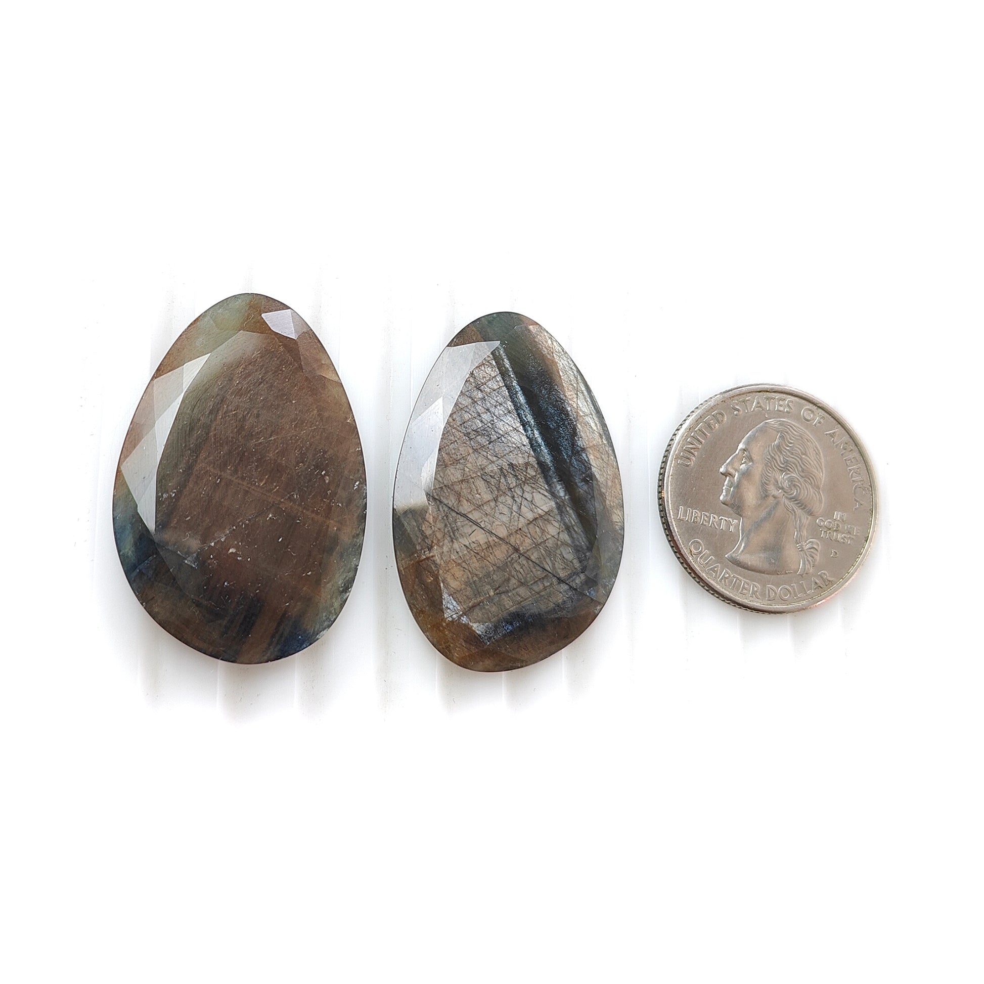 ゴールデンチョコレートサファイアファンシーファセットカット