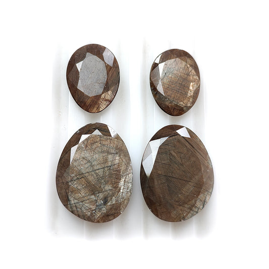 chocolate sapphire fancy faceted cut