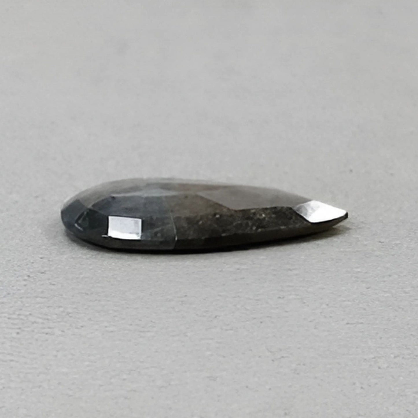 18.05cts Chocolate Sapphire Gemstone Normal Cut Natural Untreated Pear Shape