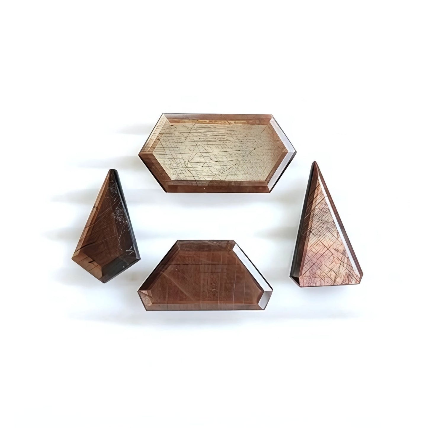 chocolate sapphire fancy faceted cut