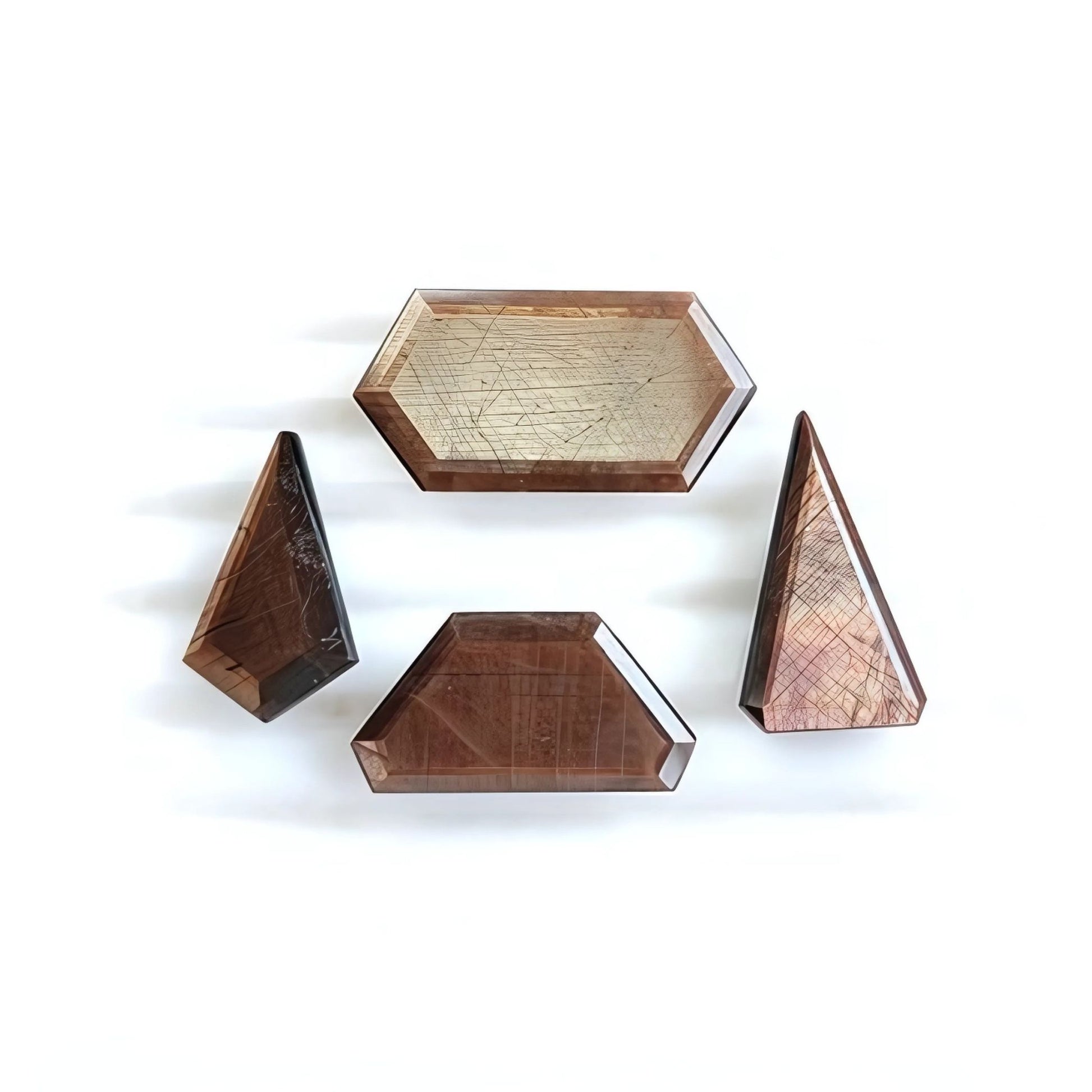 chocolate sapphire fancy faceted cut