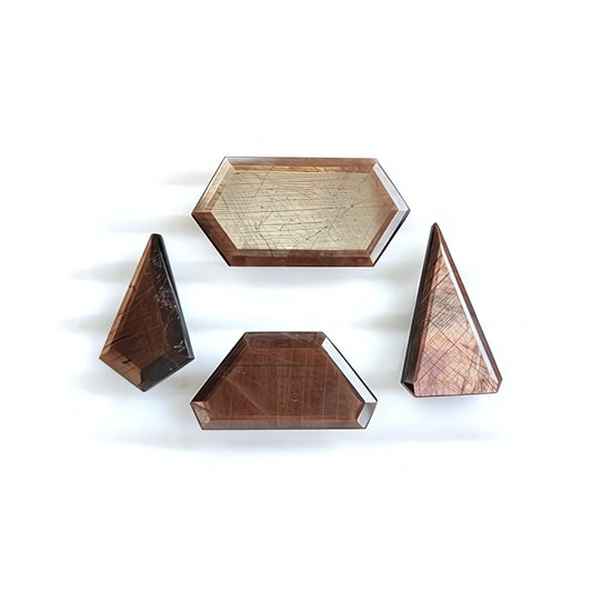 chocolate sapphire fancy faceted cut