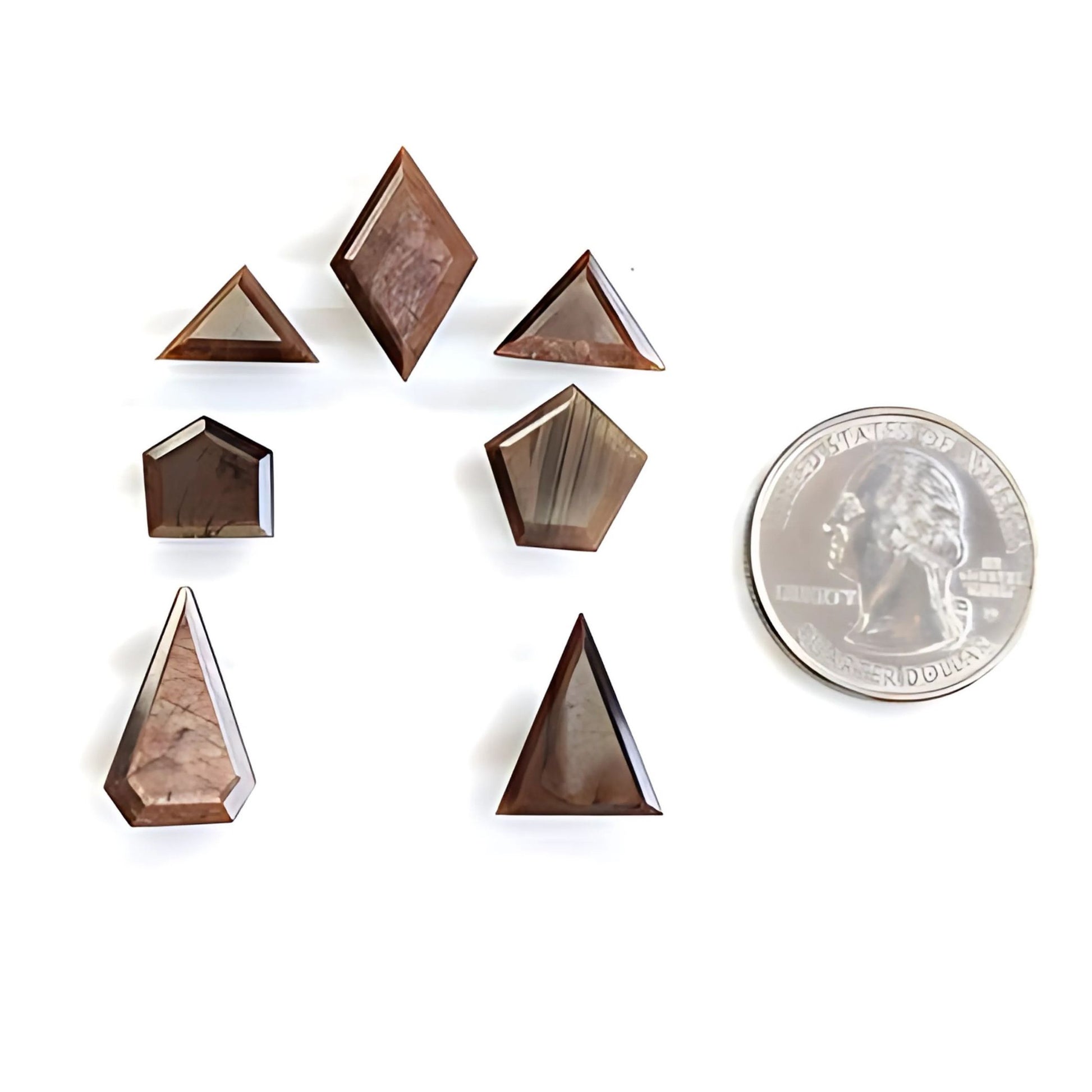 チョコレートサファイアファンシーファセットカット