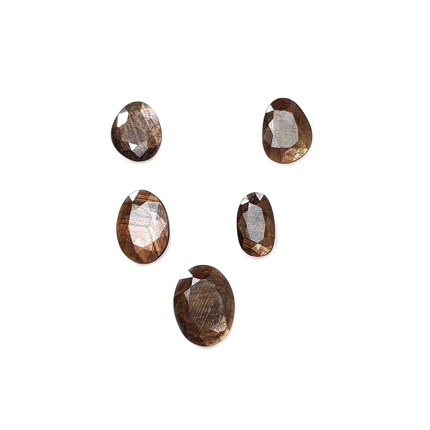 chocolate sapphire fancy faceted cut