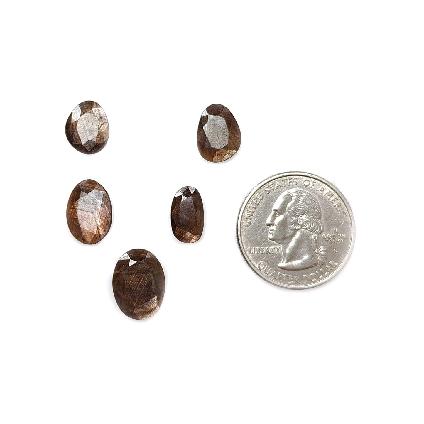 チョコレートサファイアファンシーファセットカット