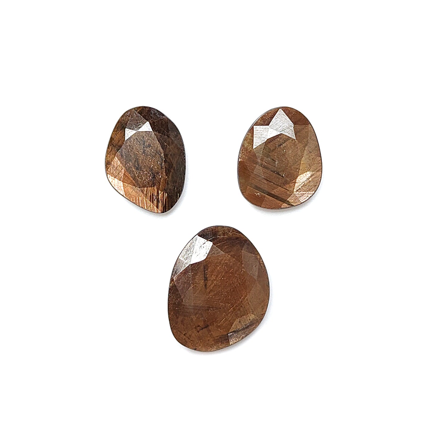 chocolate sapphire fancy faceted cut