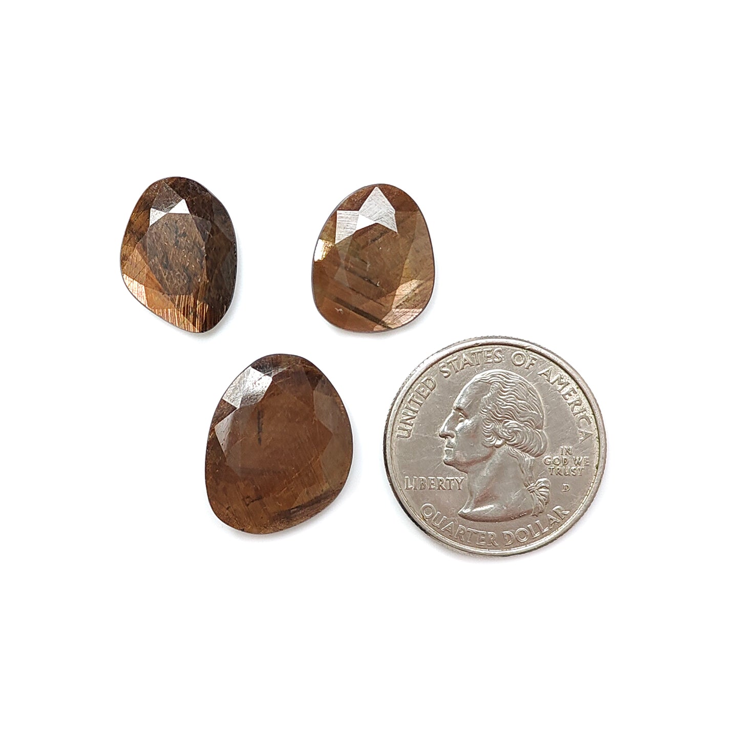 チョコレートサファイアファンシーファセットカット