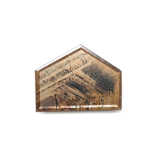 chocolate sapphire fancy faceted cut