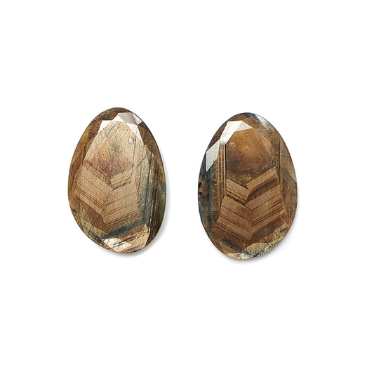 brown sapphire fancy faceted cut