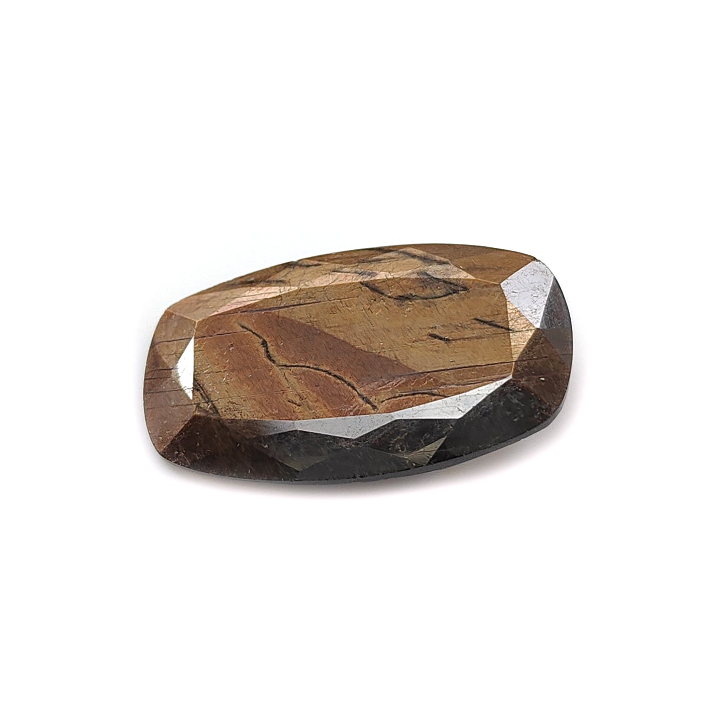 Chocolate Sapphire Gemstone Faceted Cut: 17.20cts Natural Untreated Golden Brown Sapphire Cushion Shape 24*9.5mm 1pc for Jewelry