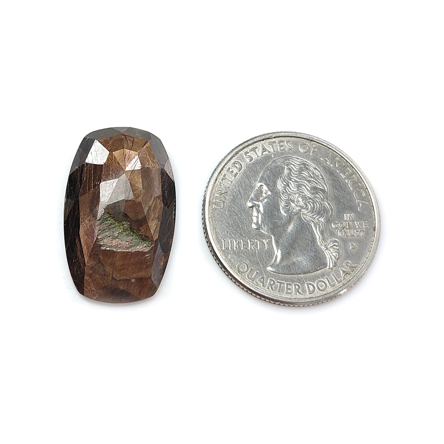 Chocolate Sapphire Gemstone Faceted Cut: 17.20cts Natural Untreated Golden Brown Sapphire Cushion Shape 24*9.5mm 1pc for Jewelry