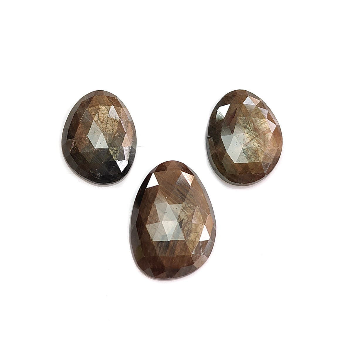Golden Sapphire Rose Cut Fancy Gemstone