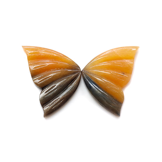 multi sapphire butterfly carving