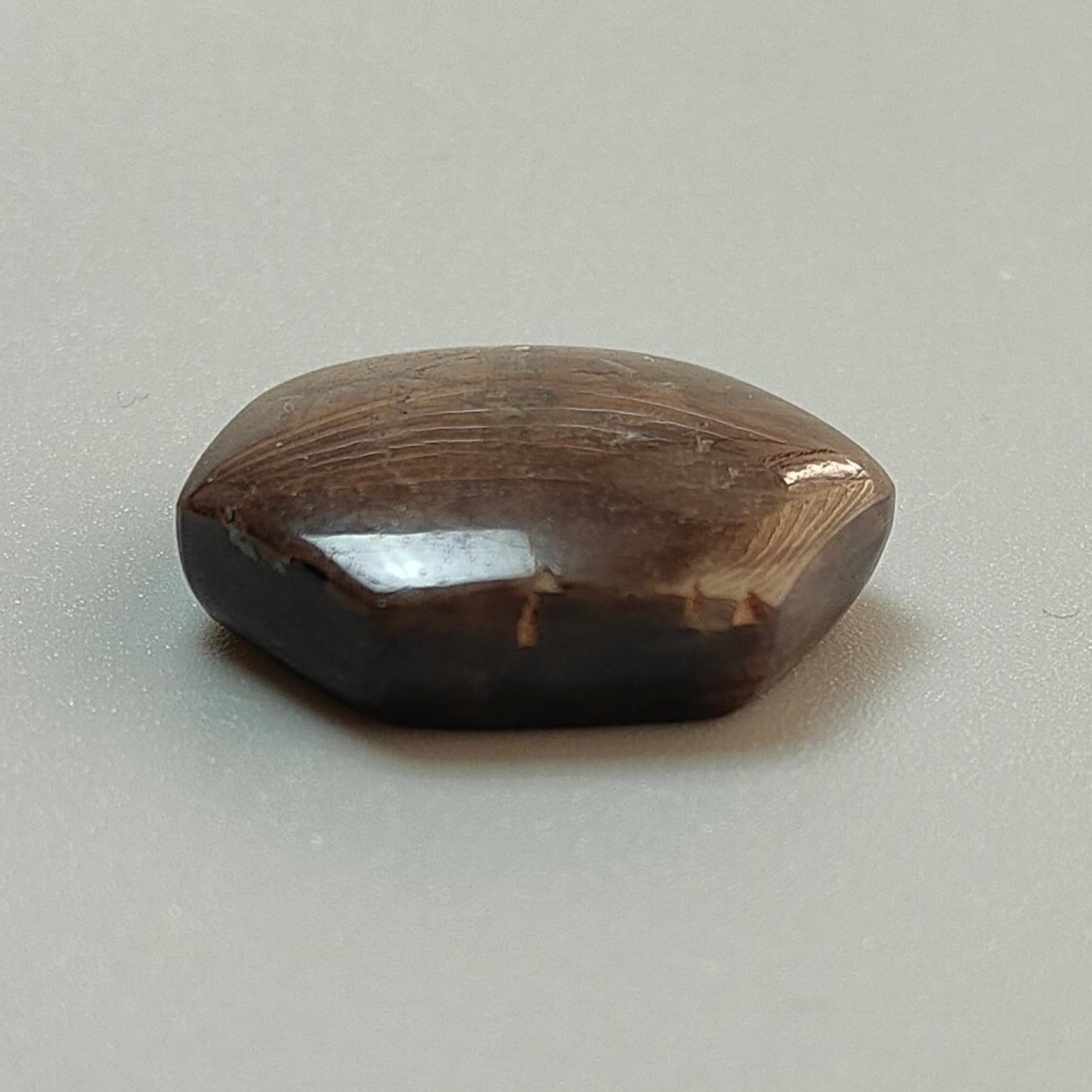 Star Sapphire Trapiche Gemstone Cabochon: 68.30cts Natural Untreated Golden Brown Chocolate 6Ray Star Sapphire Hexagon Shape 27.5*22.5mm 1pc