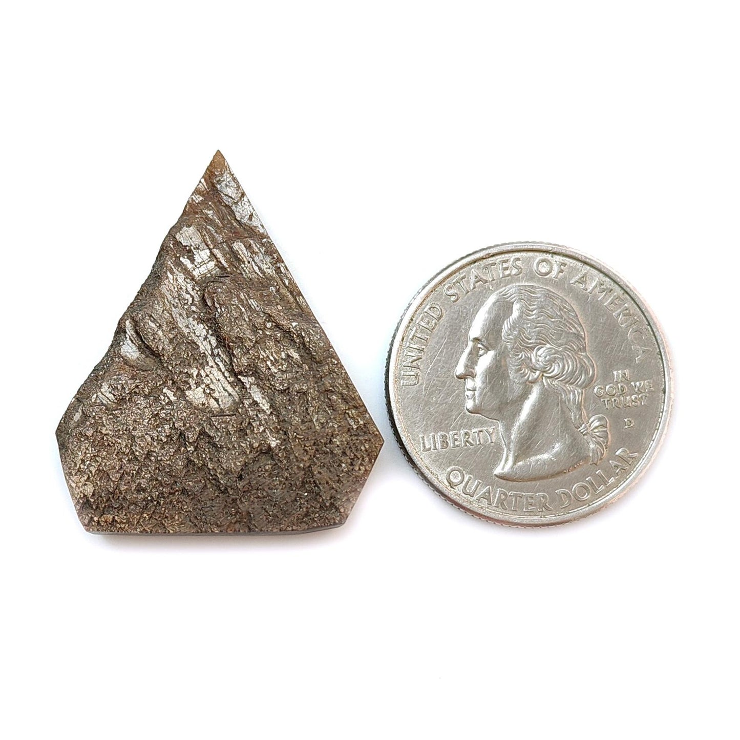 Golden Sapphire Crystal Specimen: 52.40cts Natural Untreated Golden Brown Chocolate Sapphire Gemstone Triangle Shape 32*26.5mm 1pc