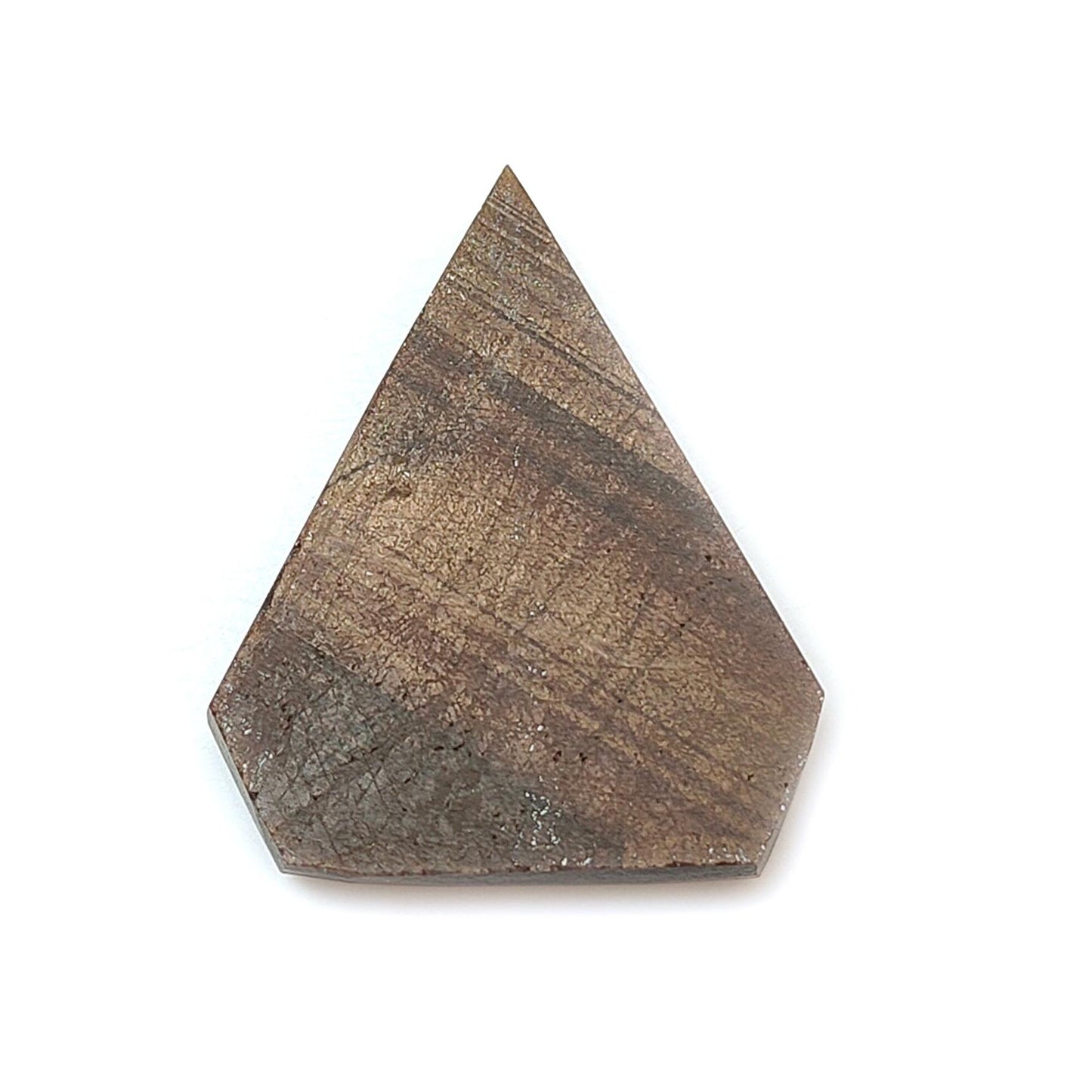 Golden Sapphire Crystal Specimen: 52.40cts Natural Untreated Golden Brown Chocolate Sapphire Gemstone Triangle Shape 32*26.5mm 1pc