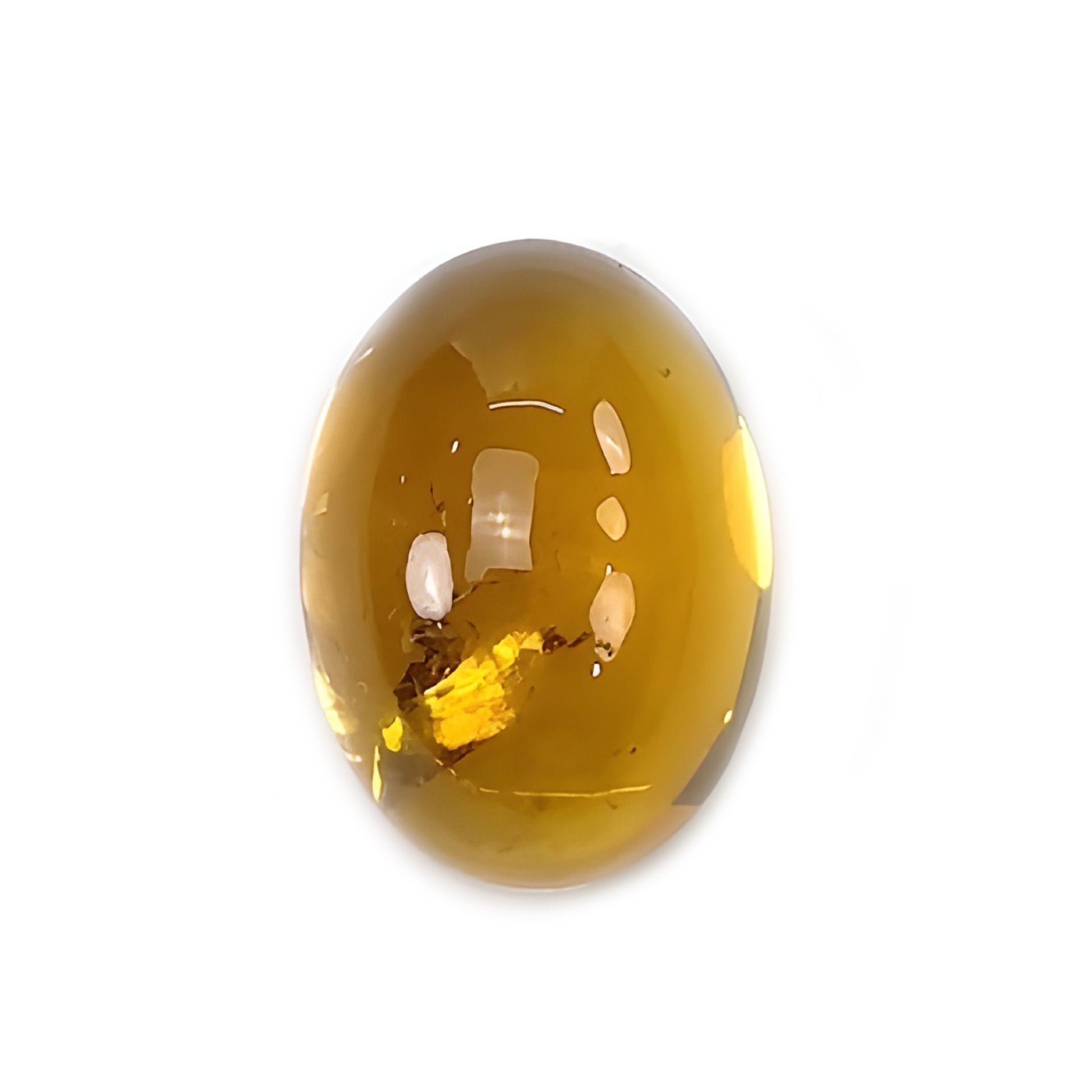 citrine oval shape cabochon