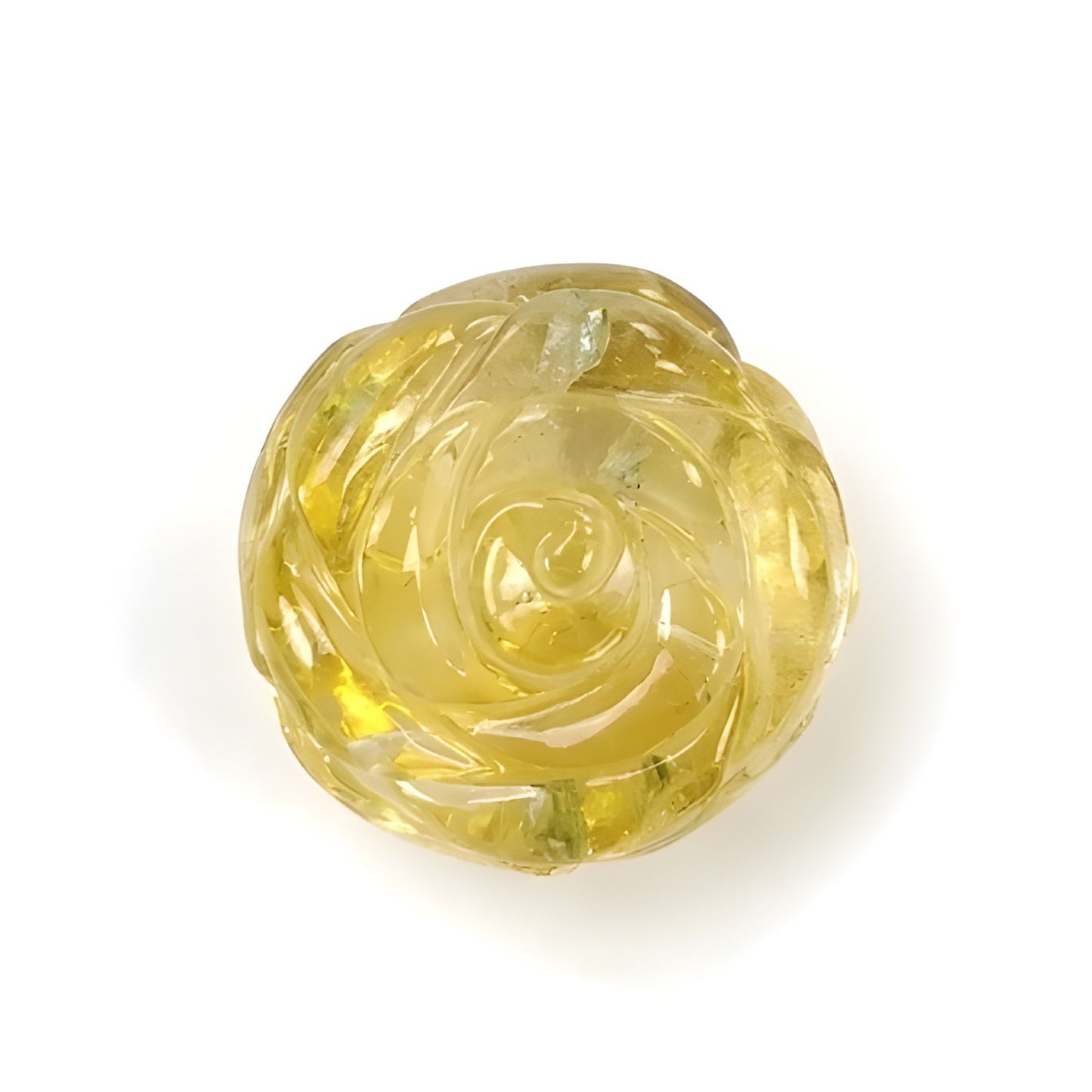citrine flower shape carving