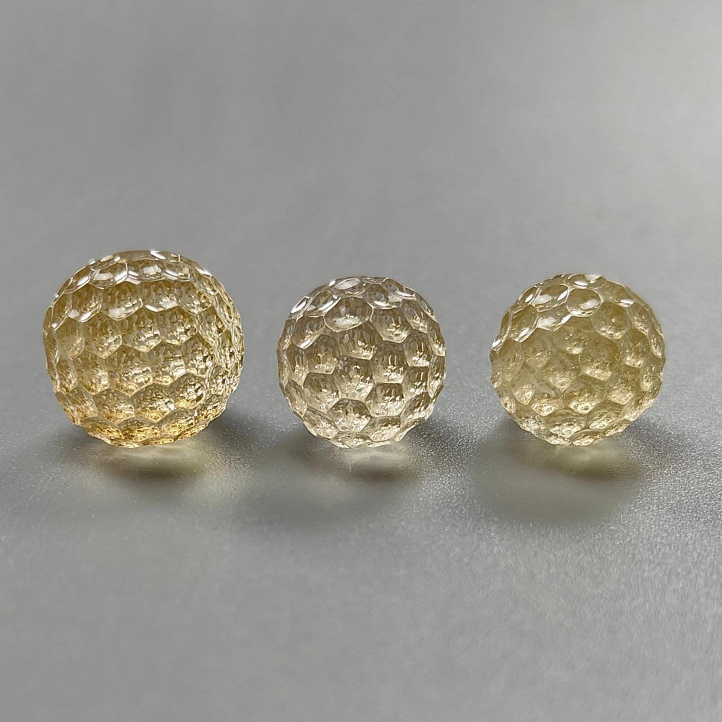 Citrine Gemstone Carving: 66.90cts Natural Untreated Yellow Citrine Hand Carved Teardrops Shape 20mm - 23mm 3pcs Set November Birthstone