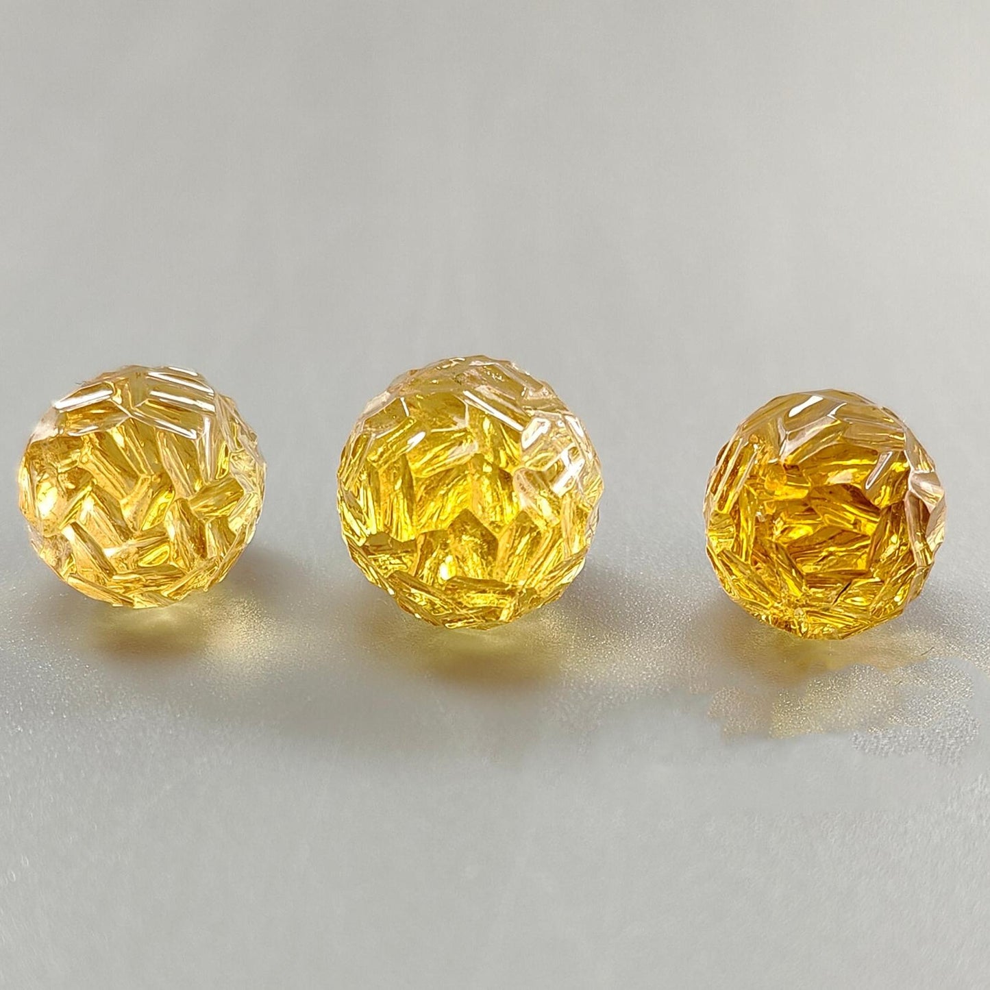 Citrine Gemstone Carving: 89.00cts Natural Untreated Yellow Citrine Hand Carved Teardrops Shape 22mm - 26mm 3pcs Set November Birthstone