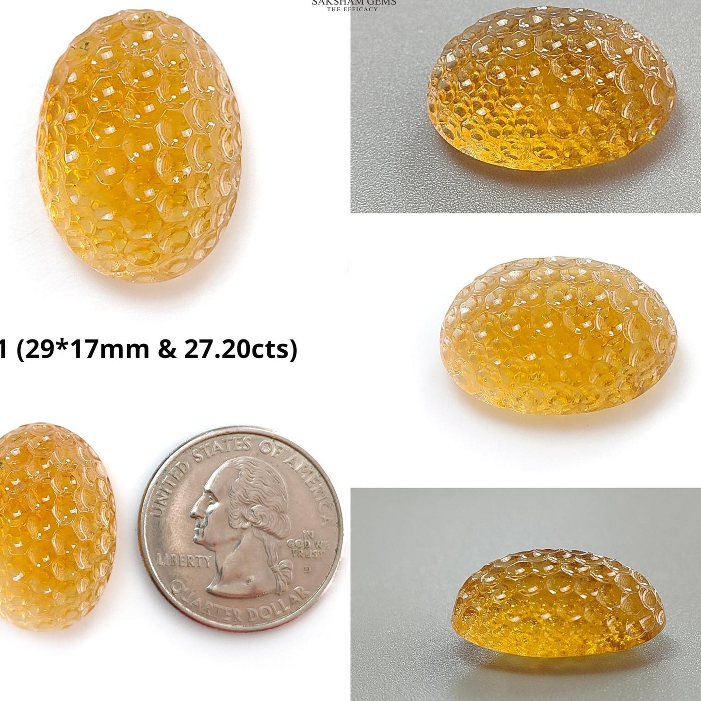 Citrine & Amethyst Quartz Gemstone Carving: Natural Untreated Unheated Yellow Citrine Purple Amethyst Hand Carved Oval Shape 1pc For Jewelry