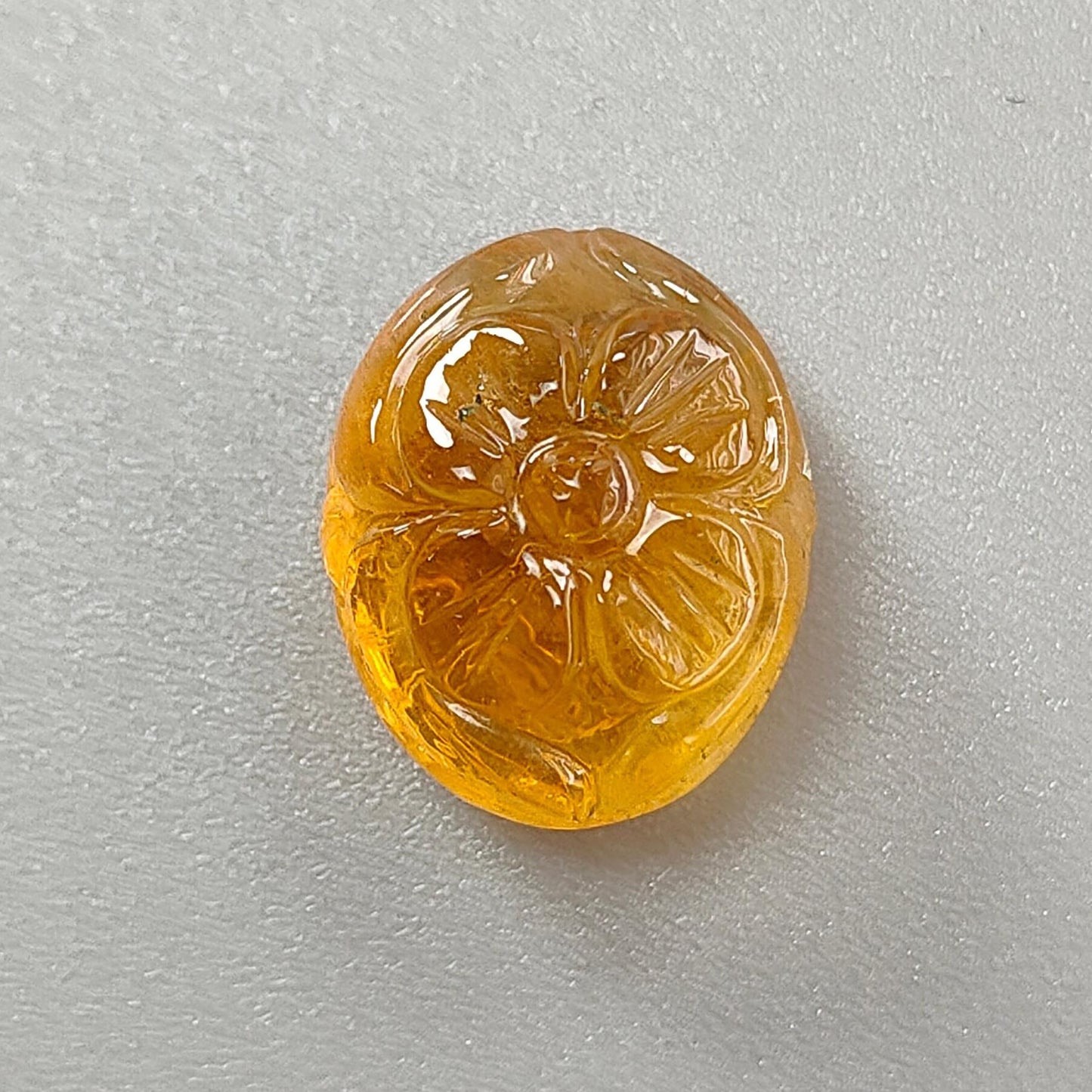 Citrine & Amethyst Quartz Gemstone Carving: Natural Untreated Unheated Yellow Citrine Purple Amethyst Hand Carved Oval Shape 1pc For Jewelry