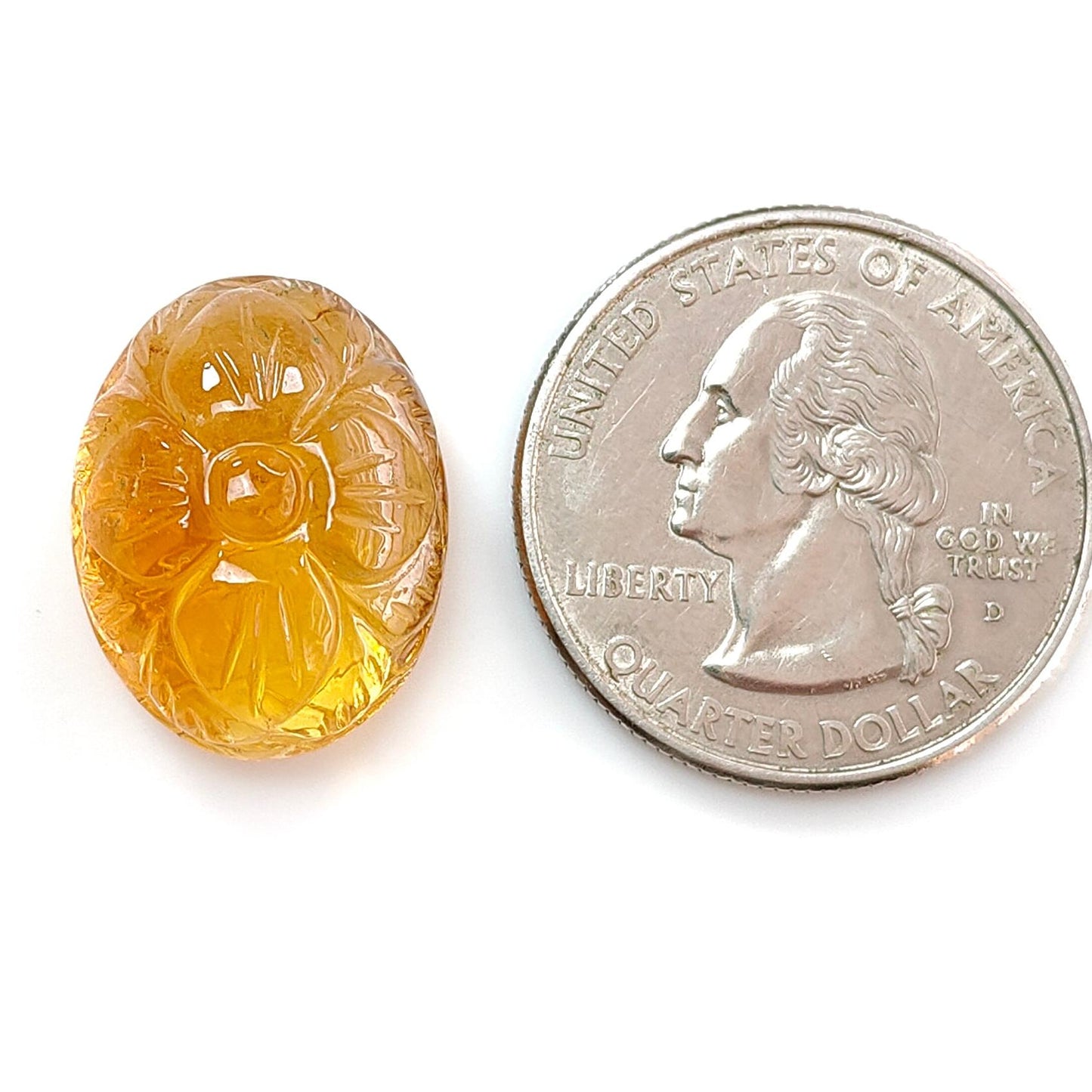 Citrine & Amethyst Quartz Gemstone Carving: Natural Untreated Yellow Citrine Purple Amethyst Hand Carved Oval Cushion Shape 1pc For Jewelry