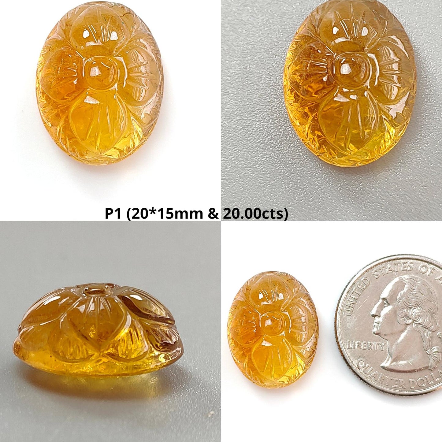 Citrine & Amethyst Quartz Gemstone Carving: Natural Untreated Yellow Citrine Purple Amethyst Hand Carved Oval Cushion Shape 1pc For Jewelry