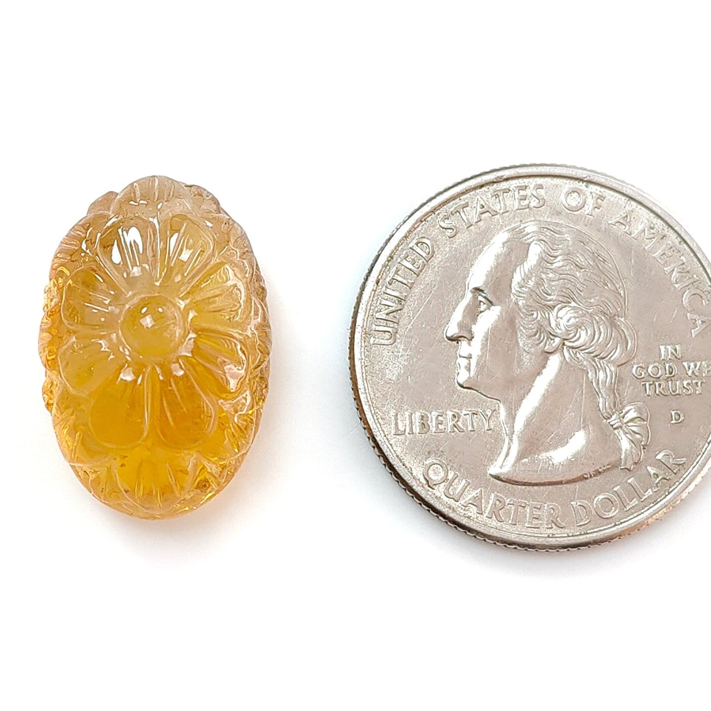 Citrine Gemstone Carving: Natural Untreated Unheated Yellow Citrine Gemstone Hand Carved Oval Shape 1pc For Jewelry