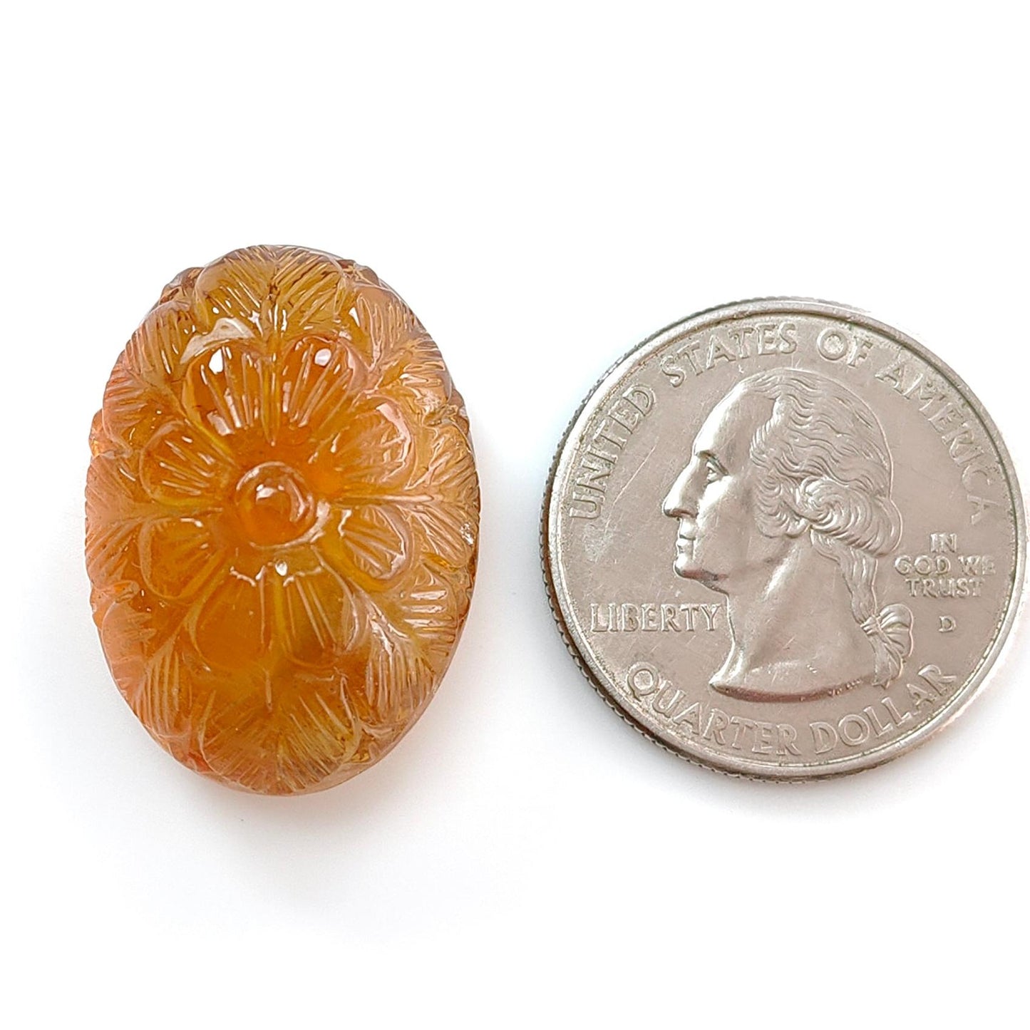 Citrine & Amethyst Quartz Gemstone Carving: Natural Untreated Unheated Yellow Citrine Purple Amethyst Hand Carved Oval Shape 1pc For Jewelry