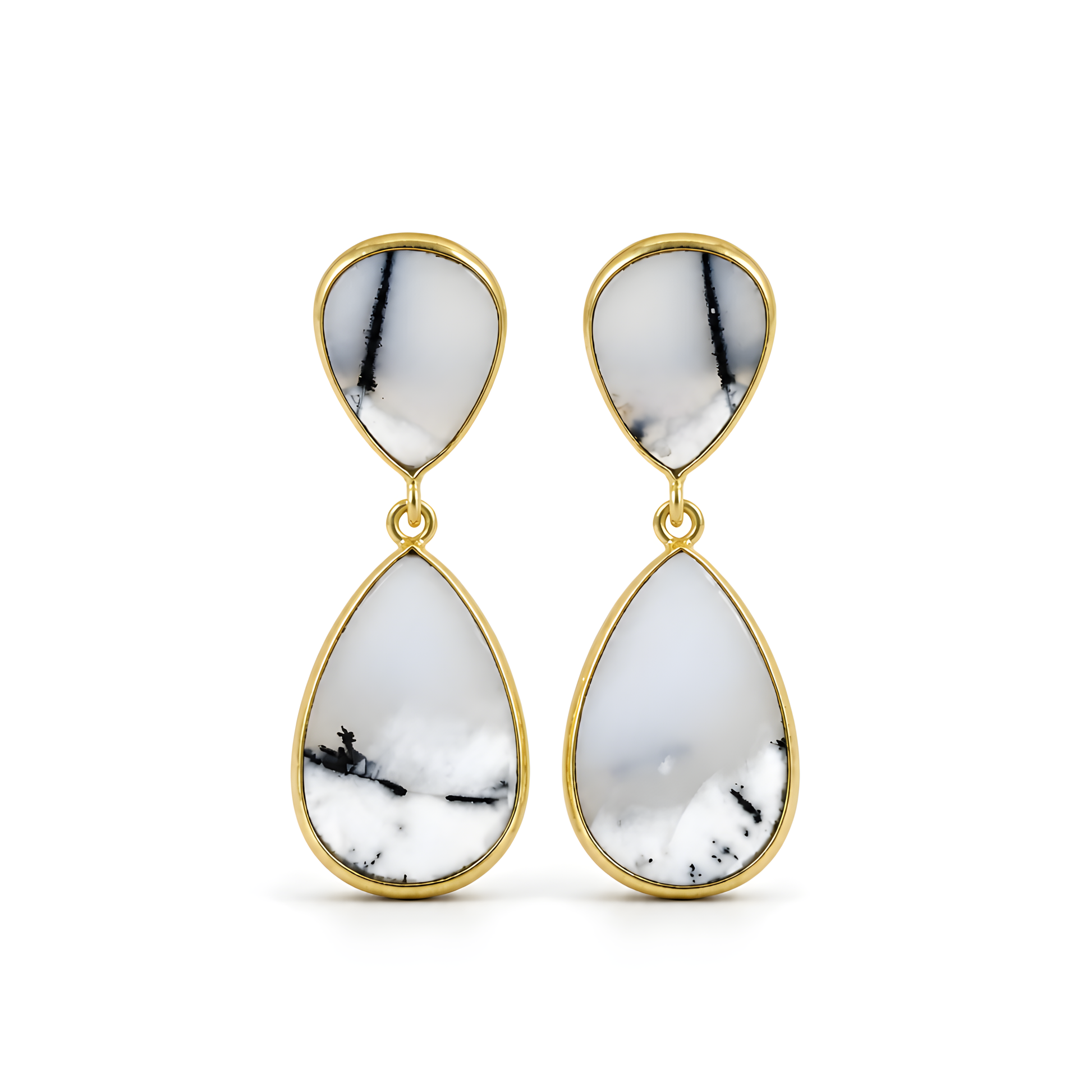 Agate Gemstone Silver Earring