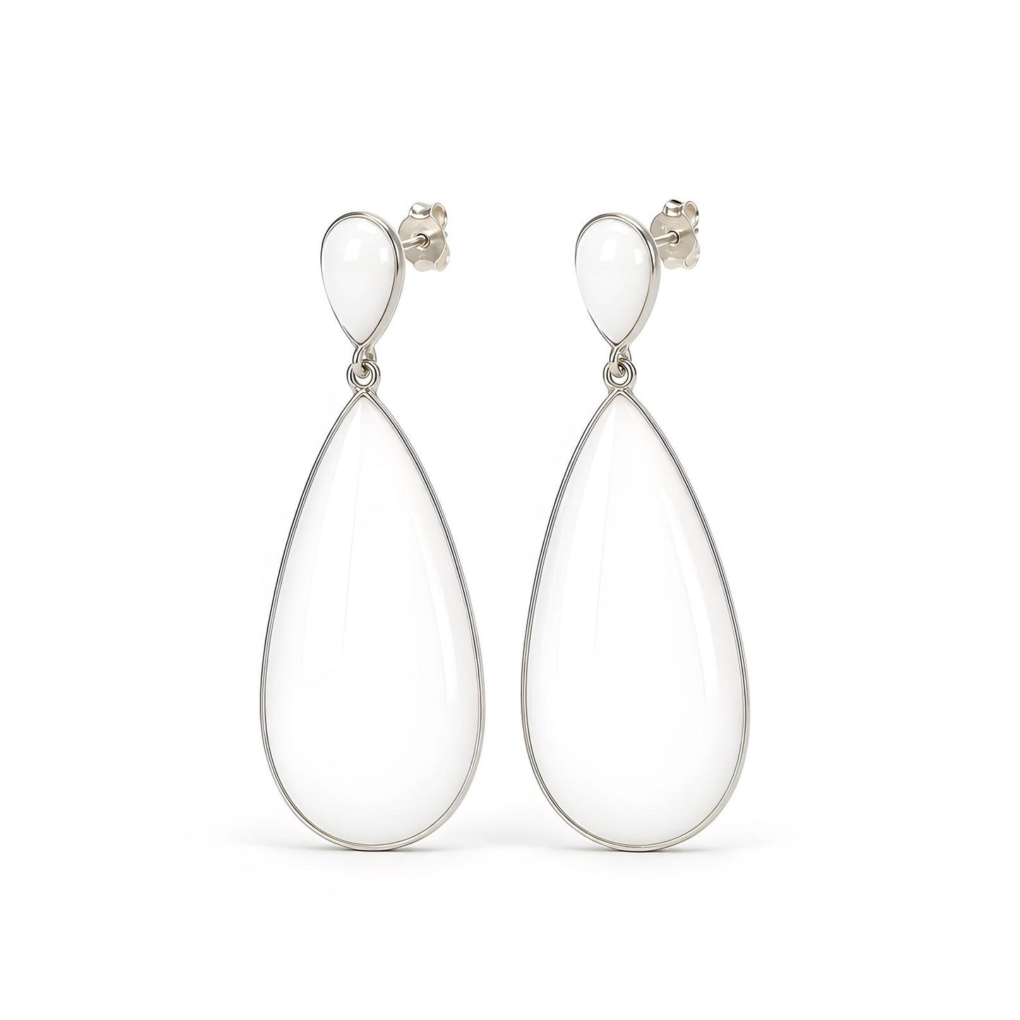 Rhinestone Gemstone Silver Earring