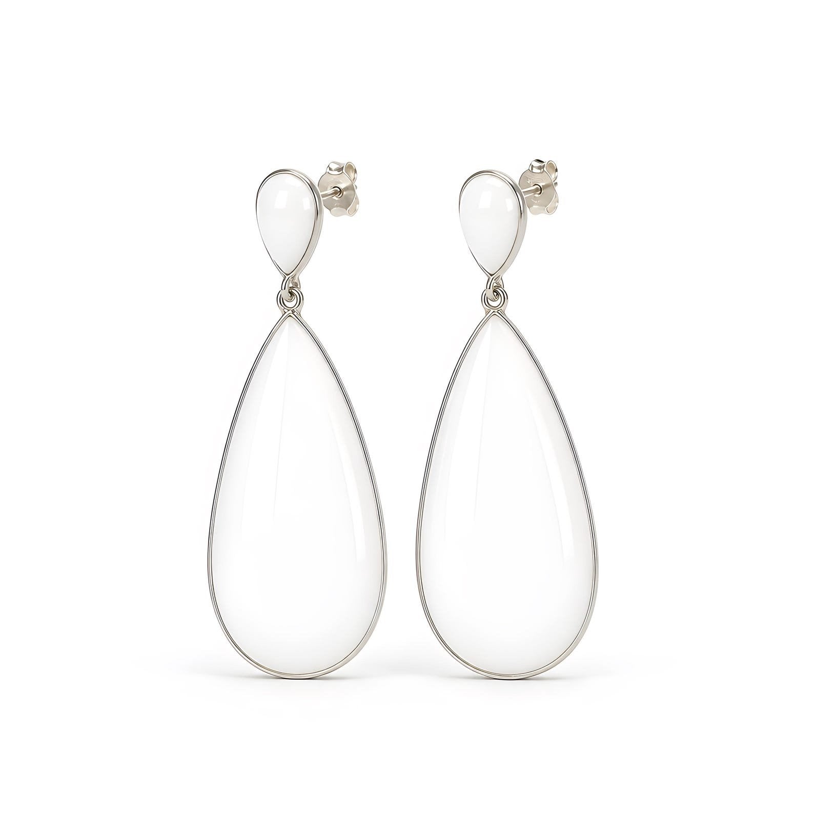 Rhinestone Gemstone Silver Earring