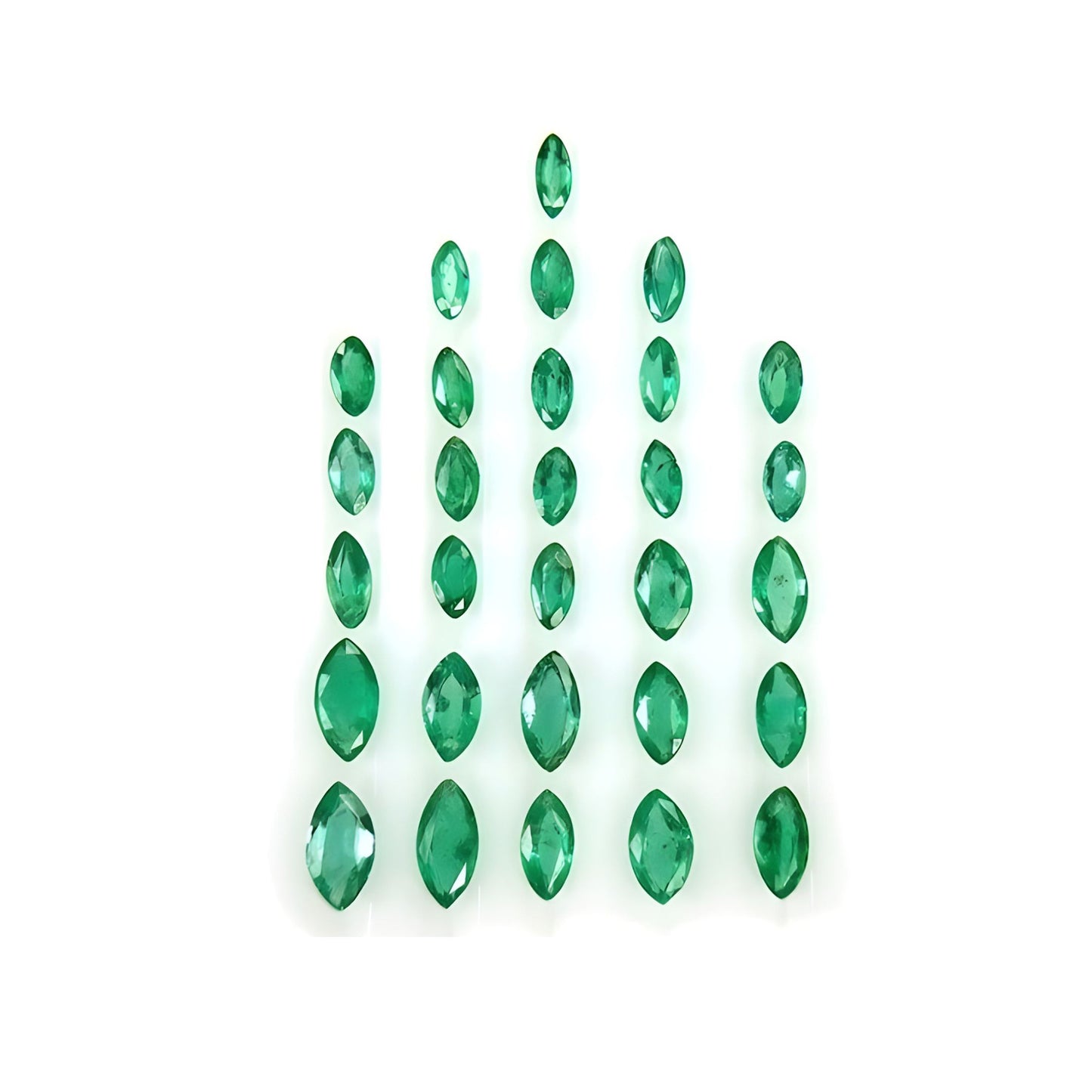 emarald faceted cut gemstone